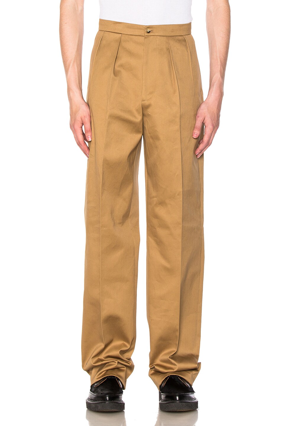 Image 1 of Raf Simons Relaxed Fit Trousers in Camel