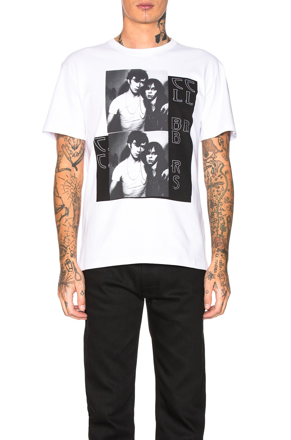 Image 1 of Raf Simons Couple Graphic Tee in White