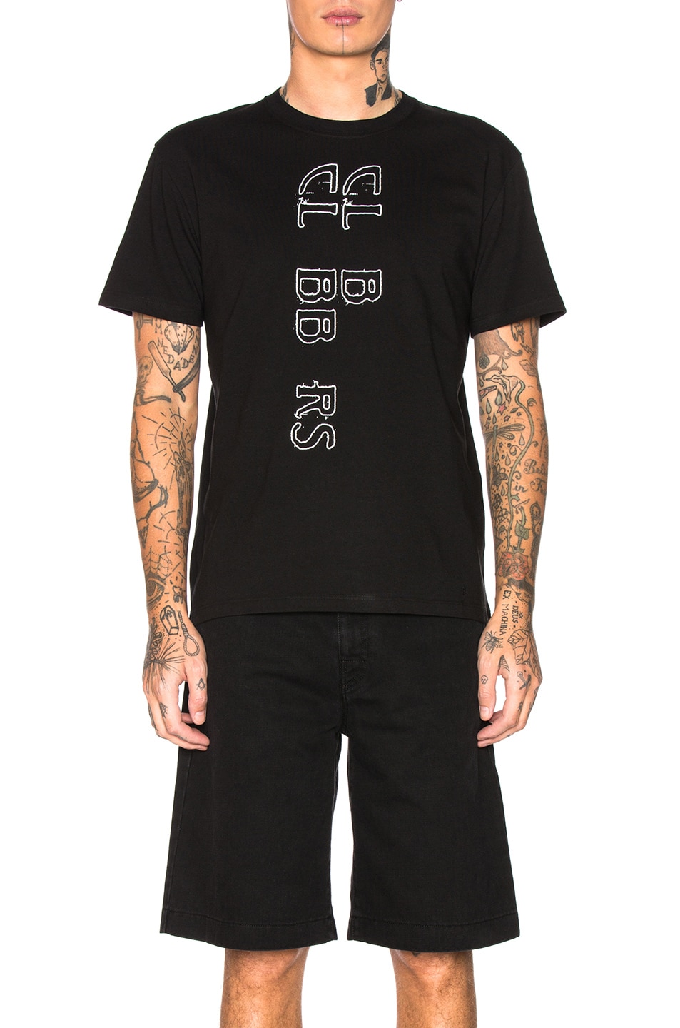 Image 1 of Raf Simons Clubbers Graphic Tee in Black
