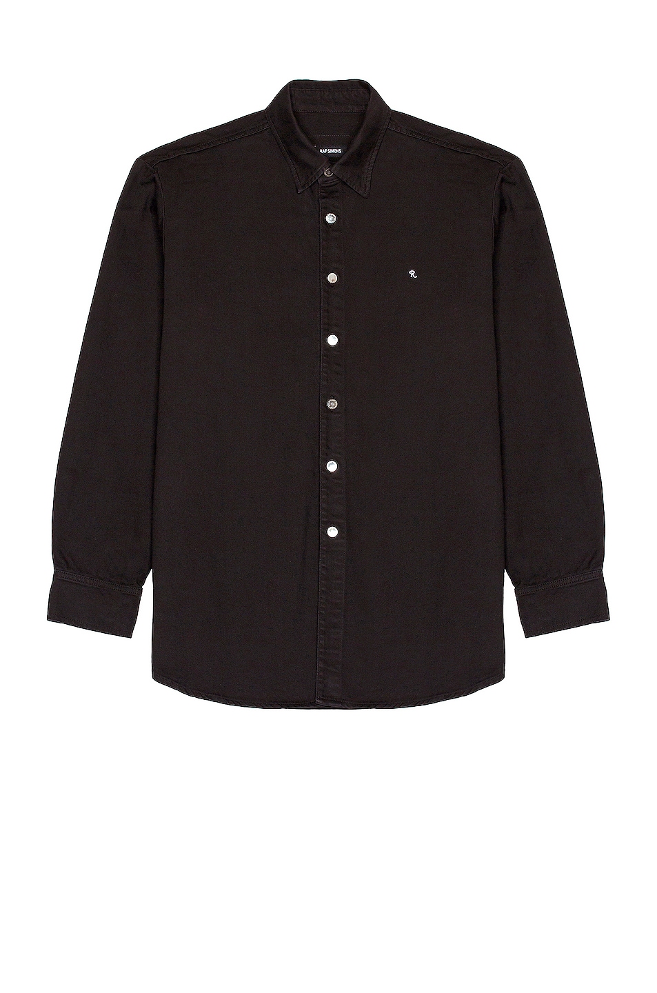Image 1 of Raf Simons Straight Fit Denim Shirt in Black