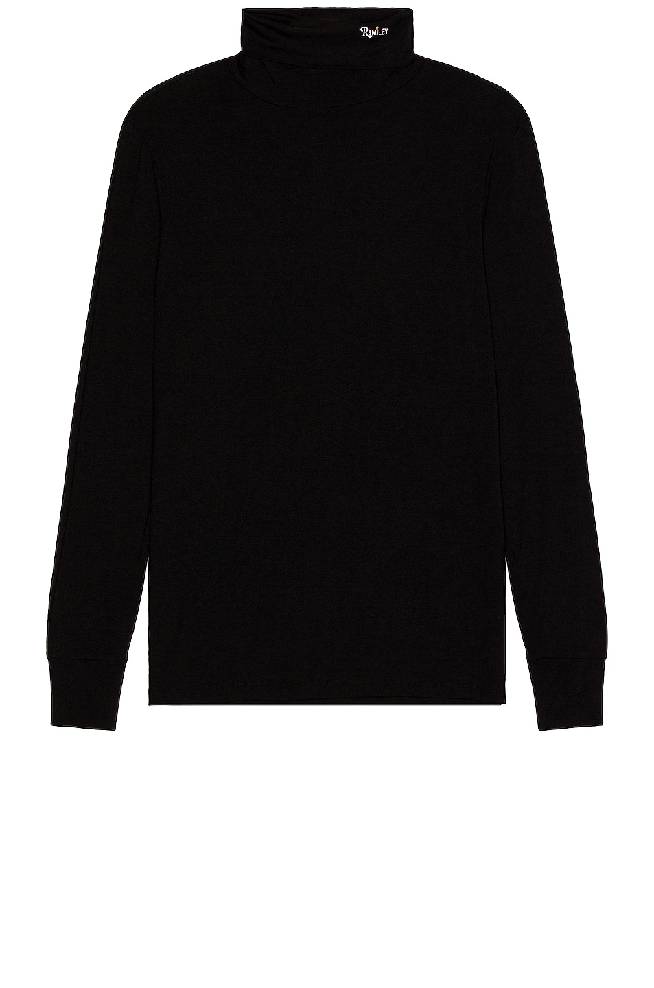 Image 1 of Raf Simons x Smiley Embroidery Turtleneck in Black