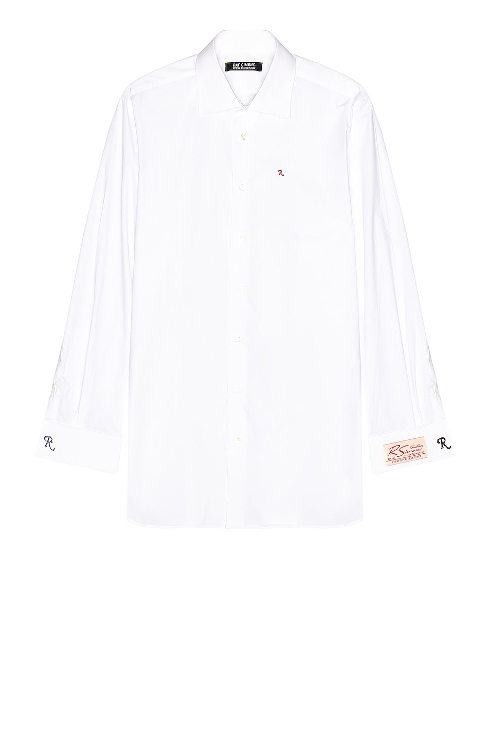 Image 1 of Raf Simons Long Sleeve Business Shirt in White