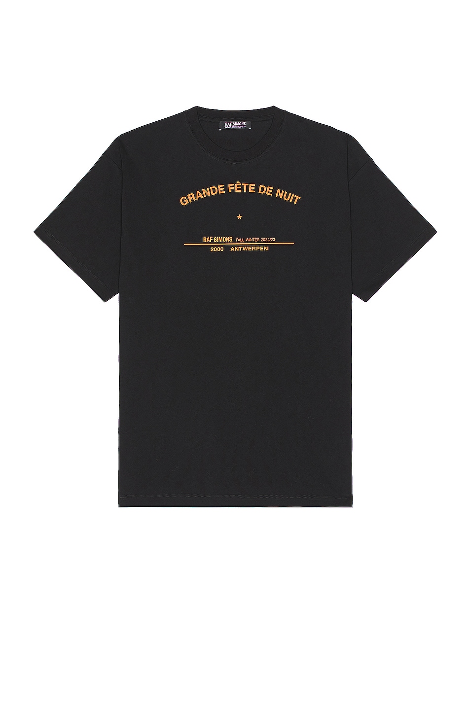 Image 1 of Raf Simons AW2223 RS T-Shirt in Black