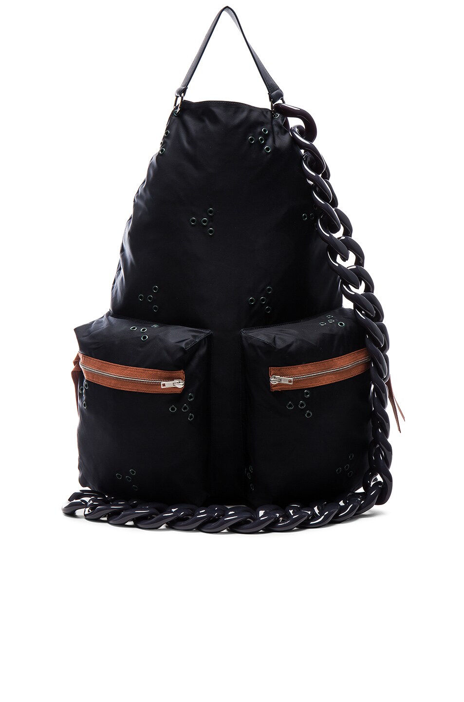 Image 1 of Raf Simons Backpack with Chain in Dark Navy