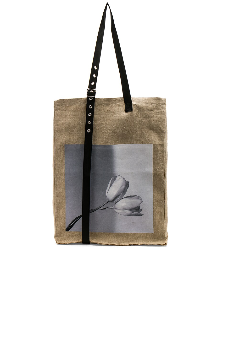 Image 1 of Raf Simons Tulips Flag Tote in Natural