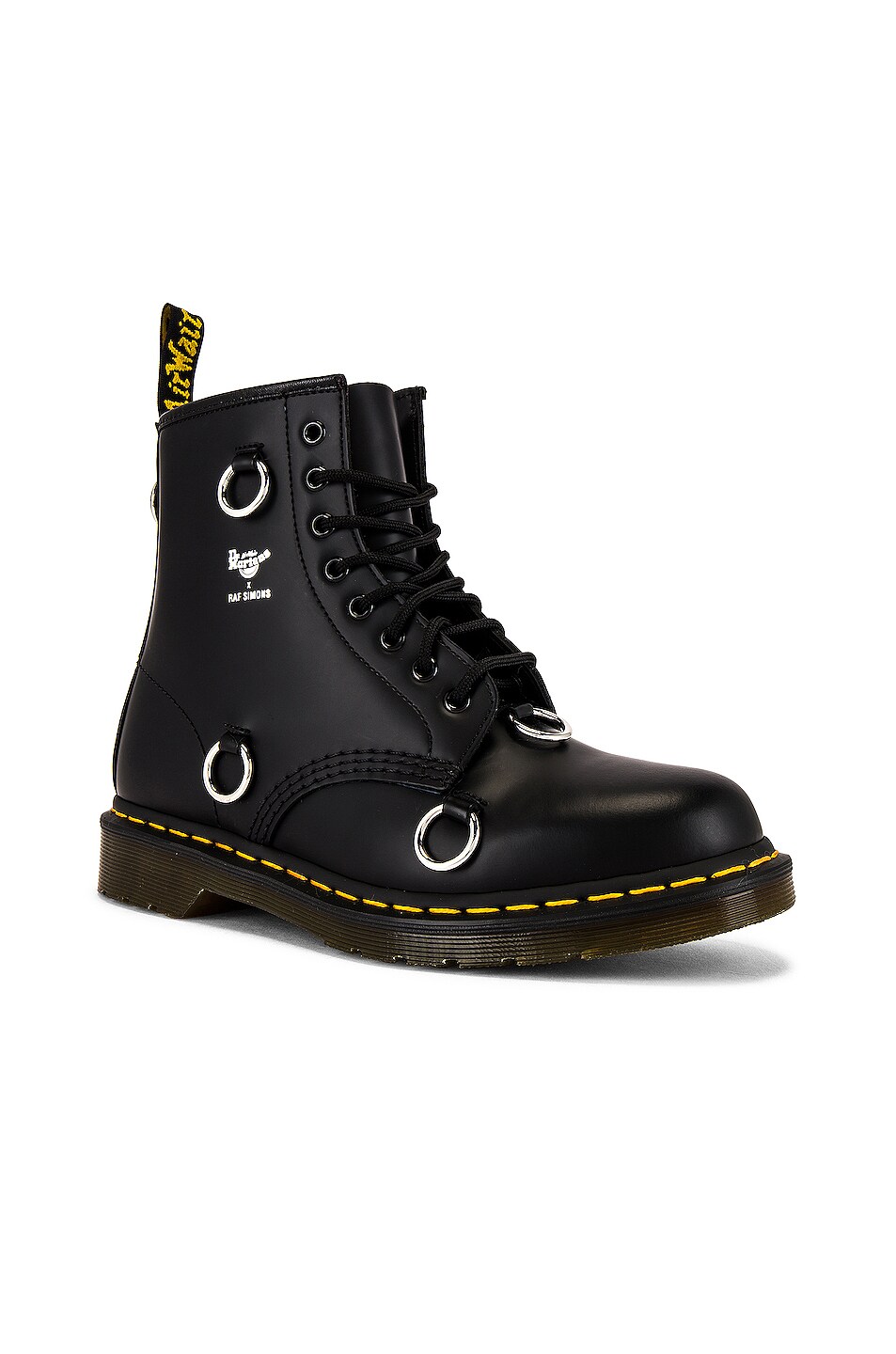 Image 1 of Raf Simons Dr. Martens High Nickle Rings Boot in Black