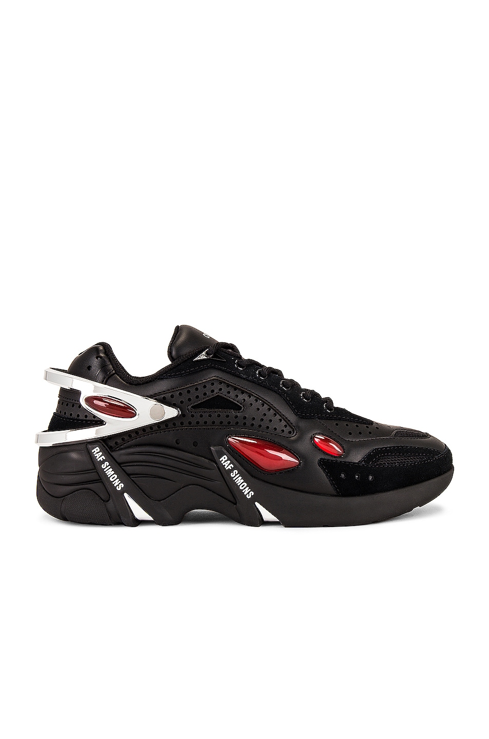 Image 1 of Raf Simons Runner Cylon-21 Sneaker in Black & Red