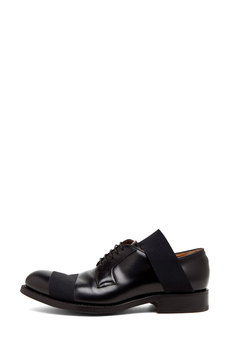 Image 1 of Raf Simons Double Elastic Dress Shoe in Black
