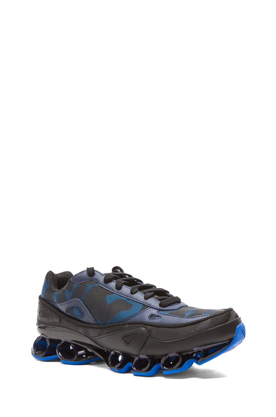 Image 1 of Raf Simons x Adidas Bounce Sneakers in Blue