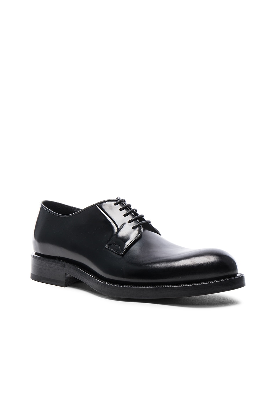 Image 1 of Raf Simons Leather Classic Shoes in Black