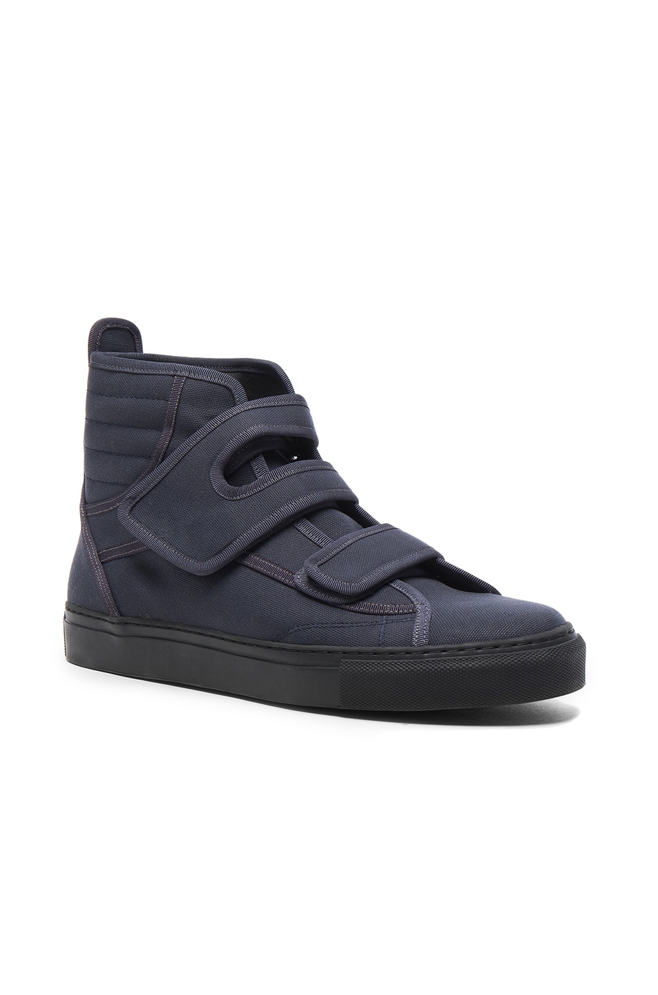 Image 1 of Raf Simons High Top Velcro Sneakers in Grey