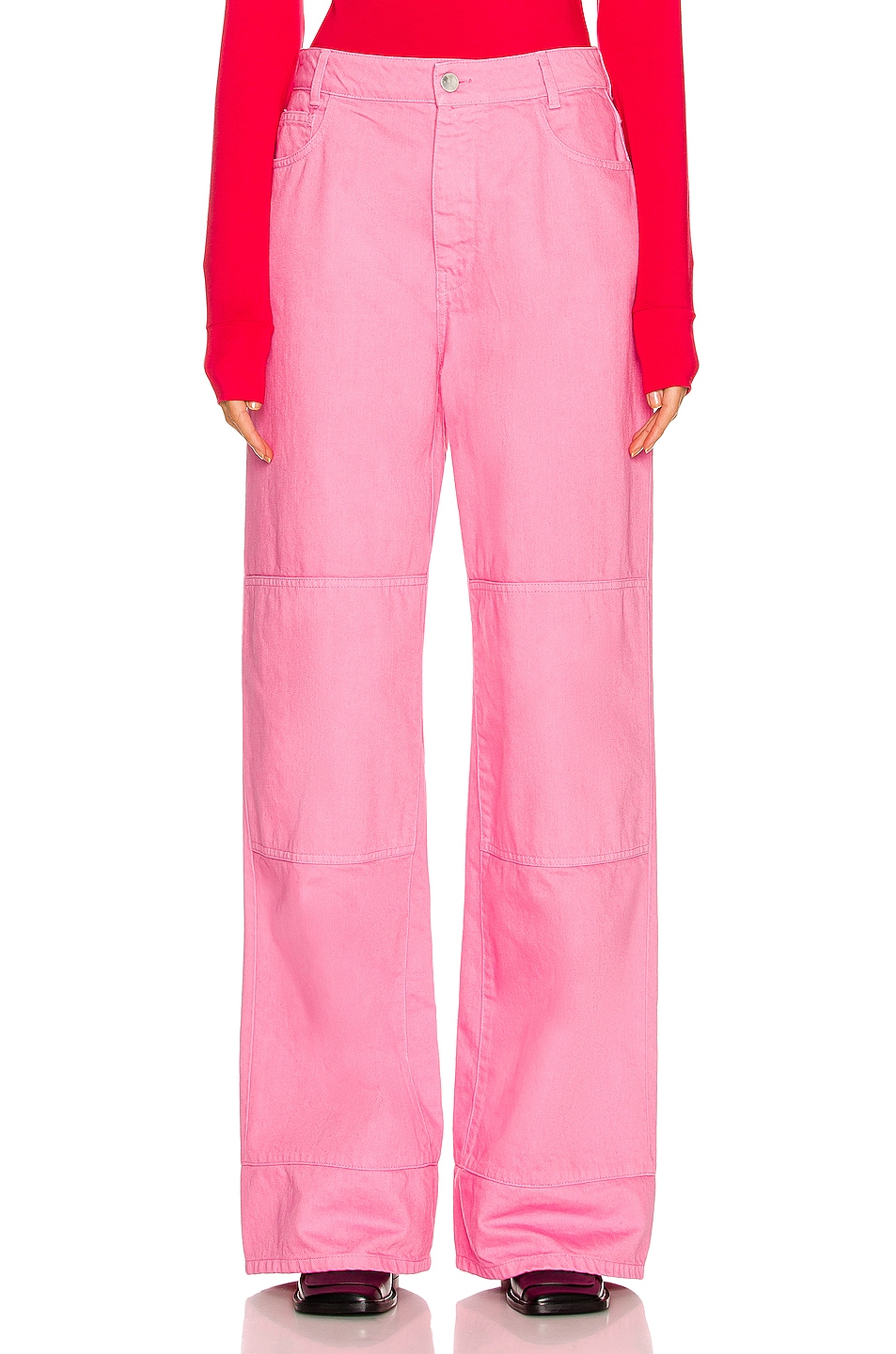 Image 1 of Raf Simons Denim Workwear Jean in Light Pink