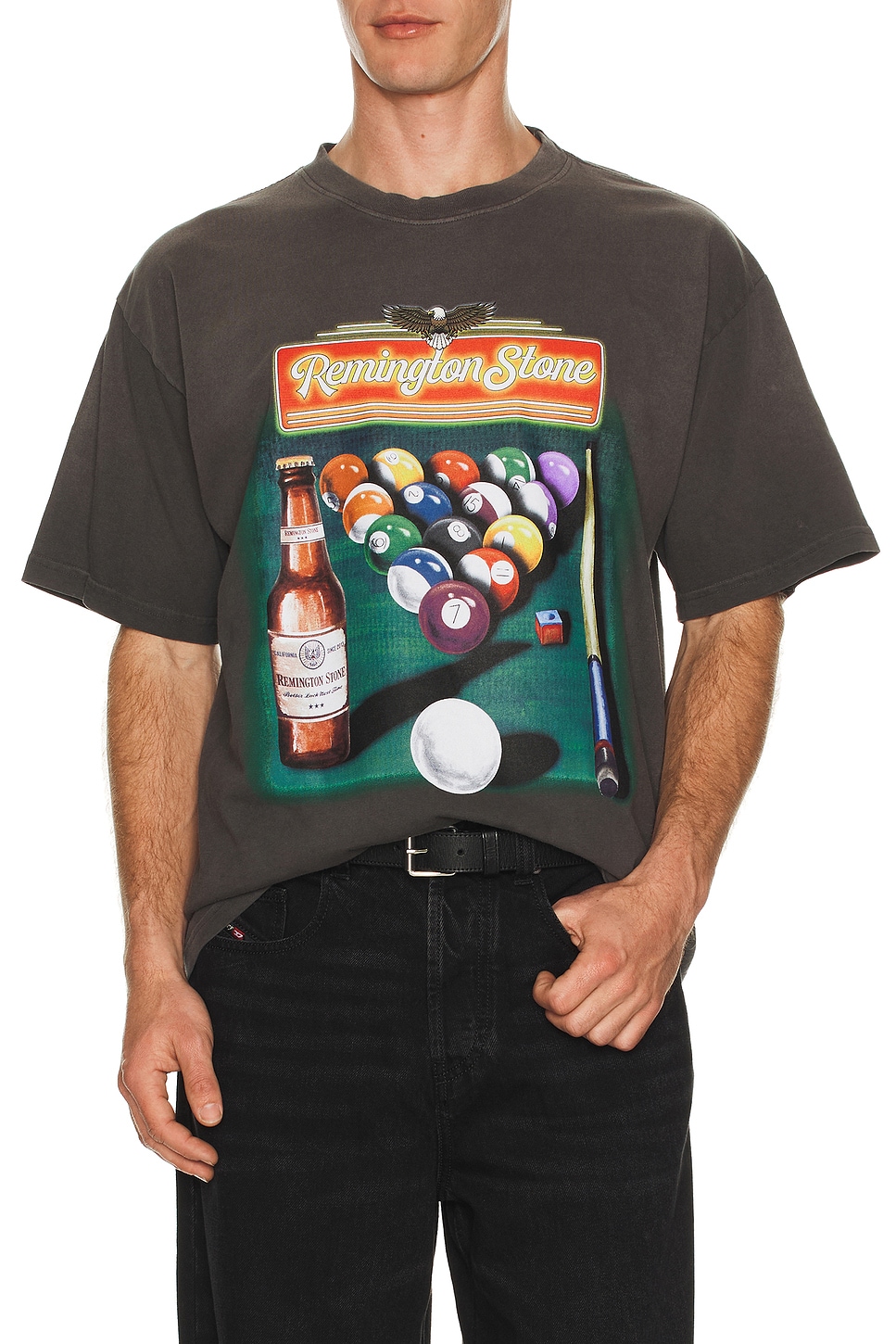 Image 1 of Remington Stone Pool Hall Tee in Charcoal