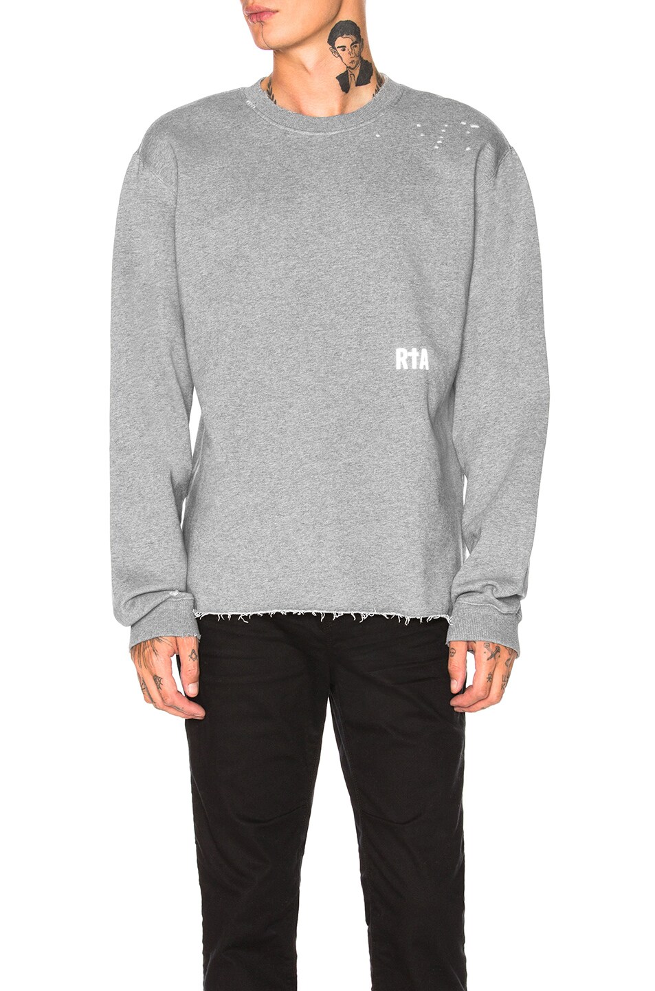 Image 1 of RTA Entertainment Pullover in Heather Grey