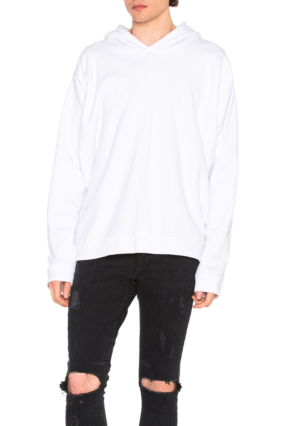 Image 1 of RTA Batwing Hoodie in White