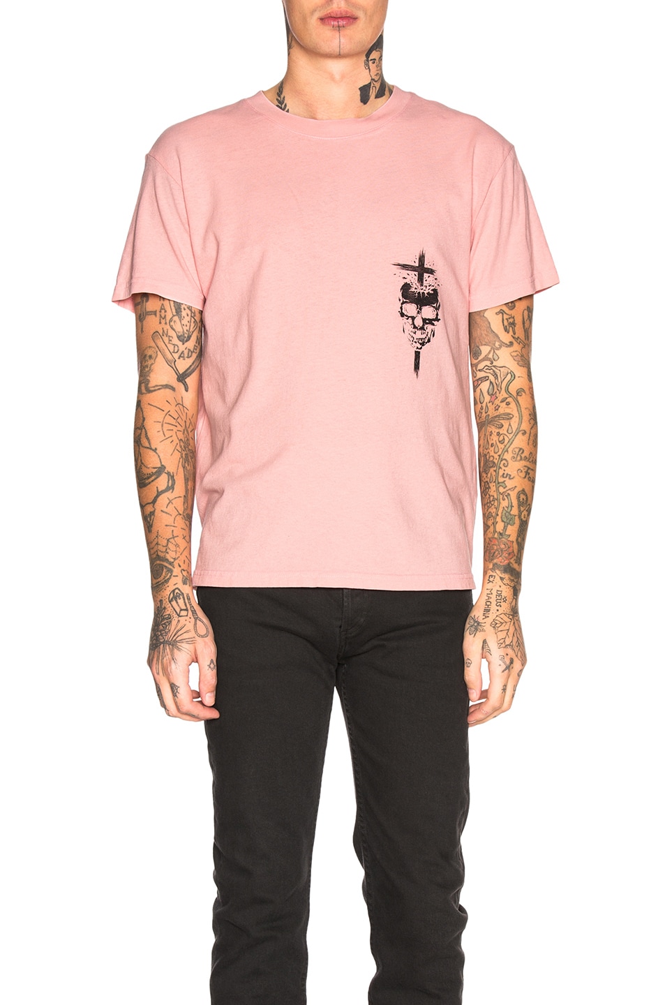 Image 1 of RTA Graphic Tee in Pink Skull