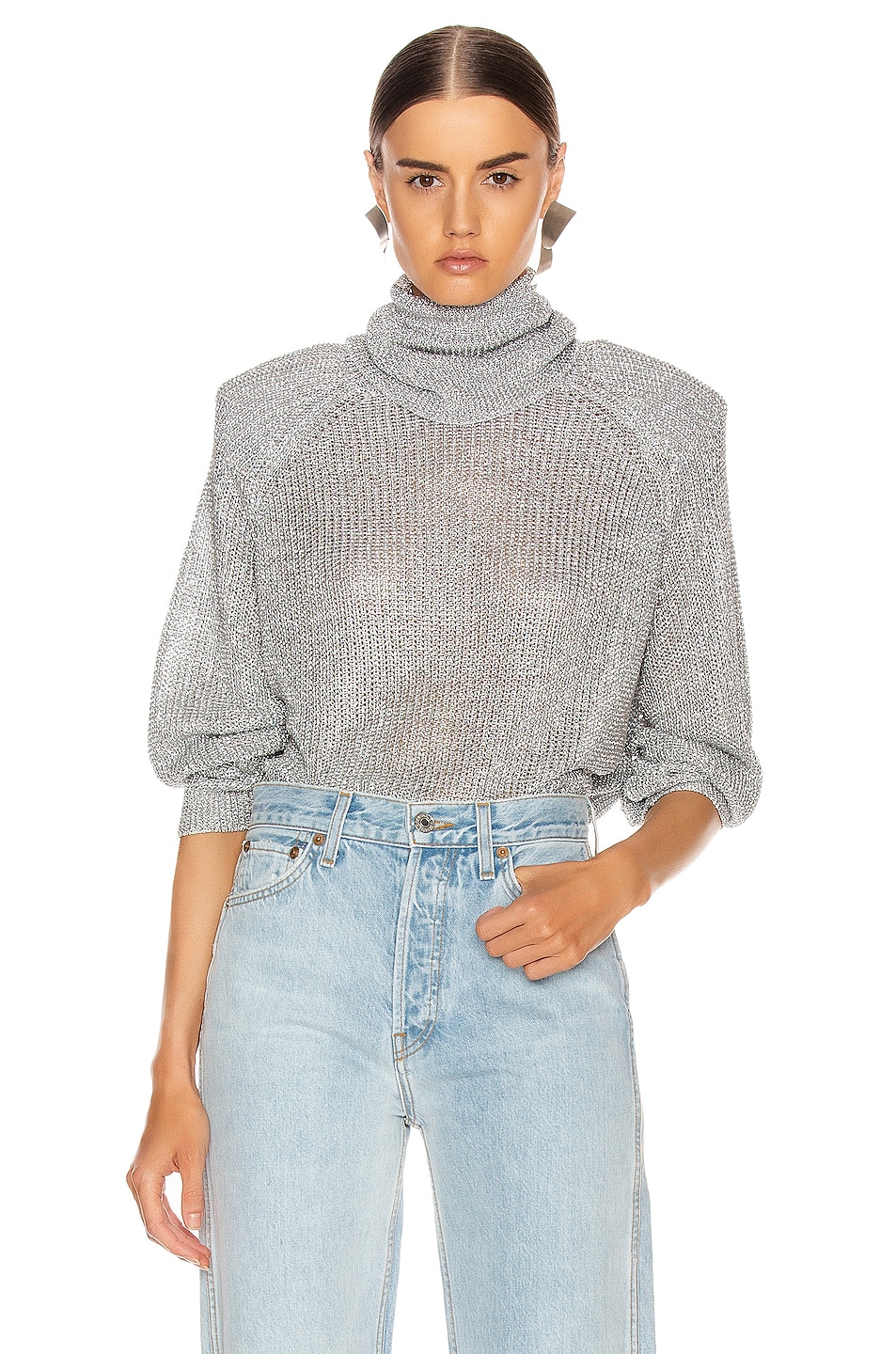 Image 1 of RTA Mick Sweater in Silver