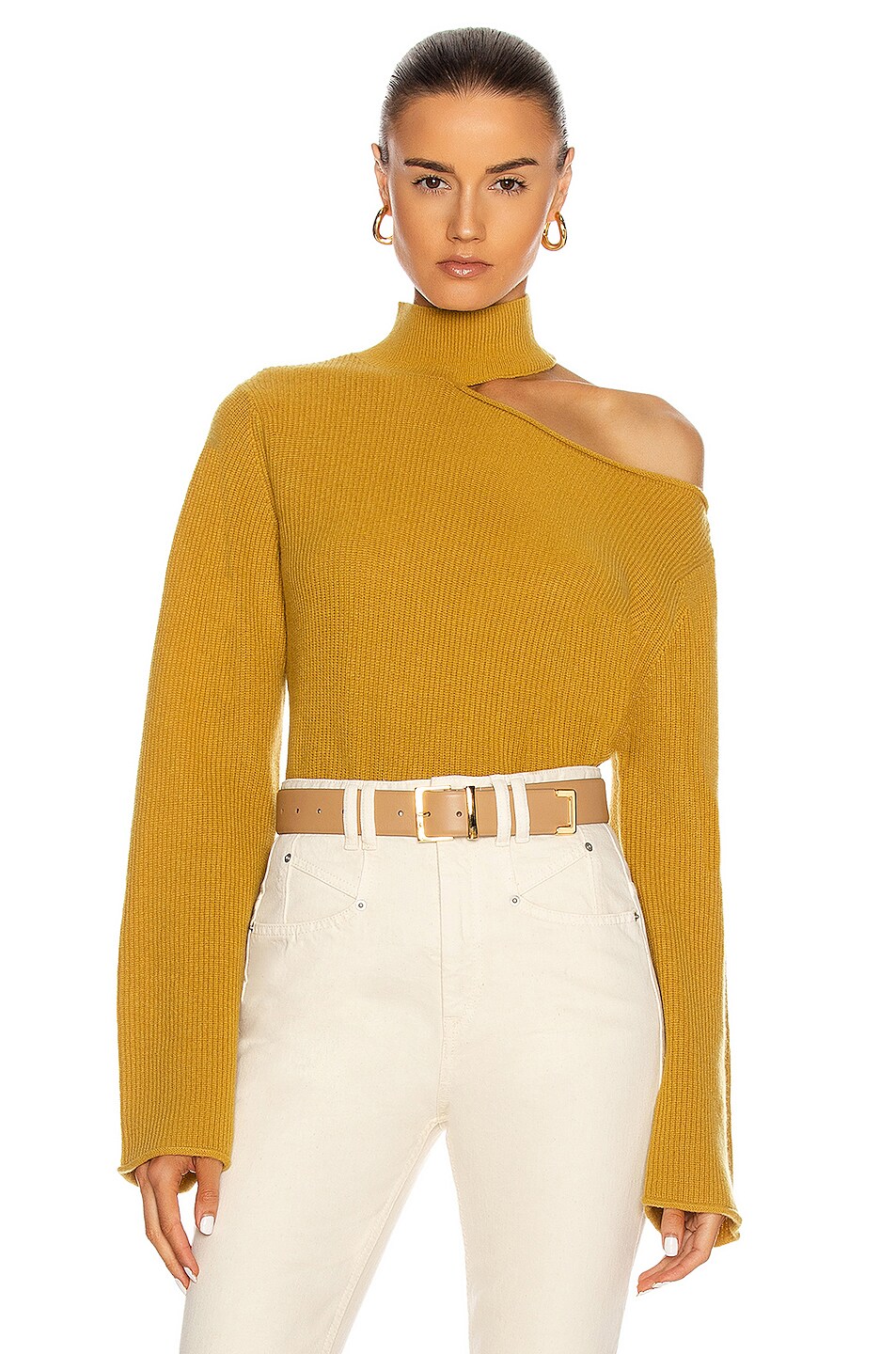 Image 1 of RTA Langley Sweater in Mustard