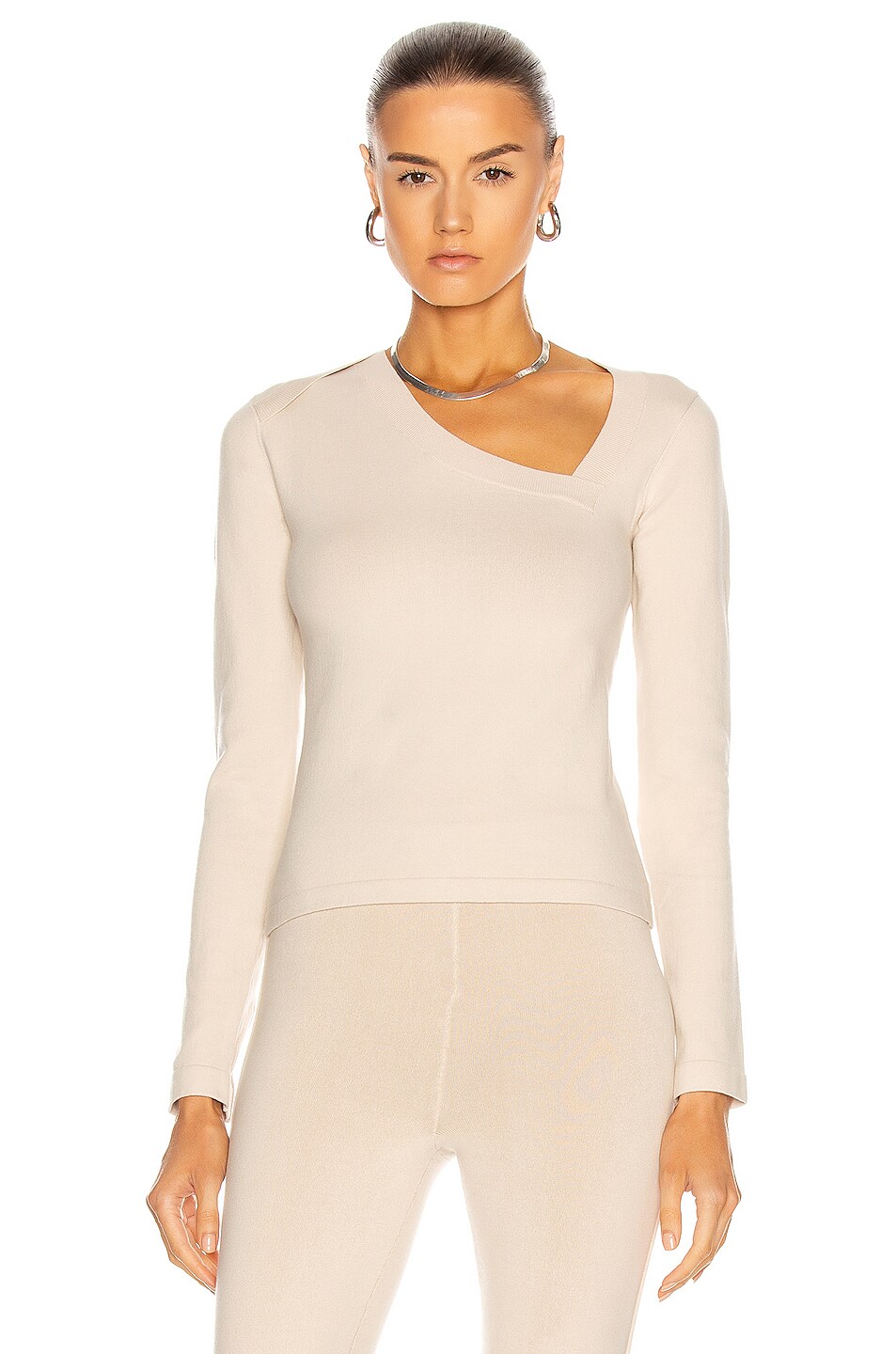 Image 1 of RTA Lise Knit Top in Parchment