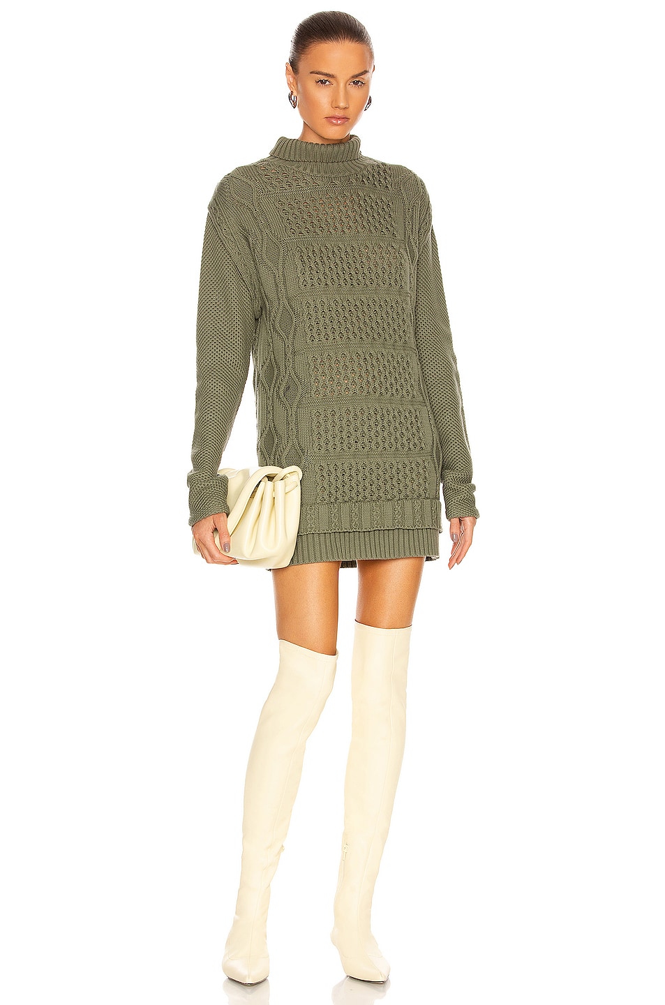 Image 1 of RTA Addison Sweater in Olive