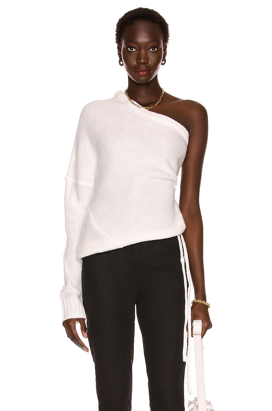 Image 1 of RTA Athena Sweater in White