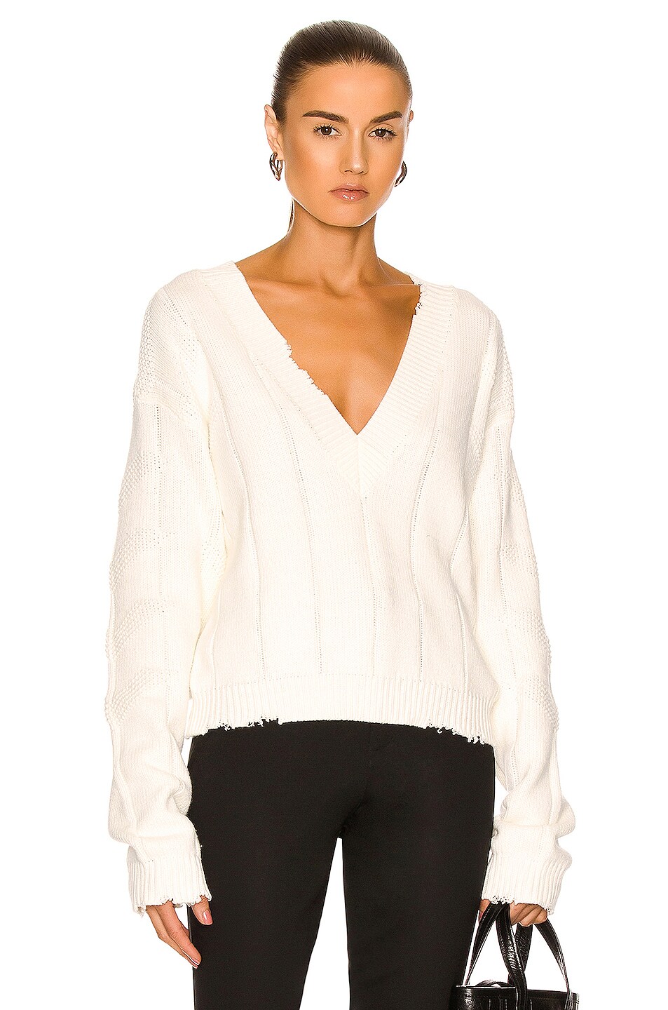 Image 1 of RTA Alba Sweater in Cream
