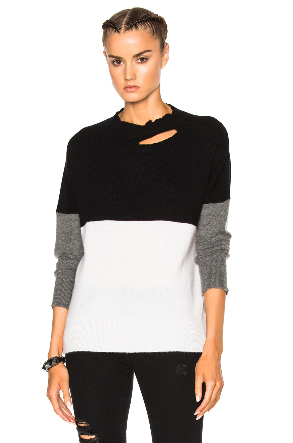 Image 1 of RTA Justine Sweater in Pure Block