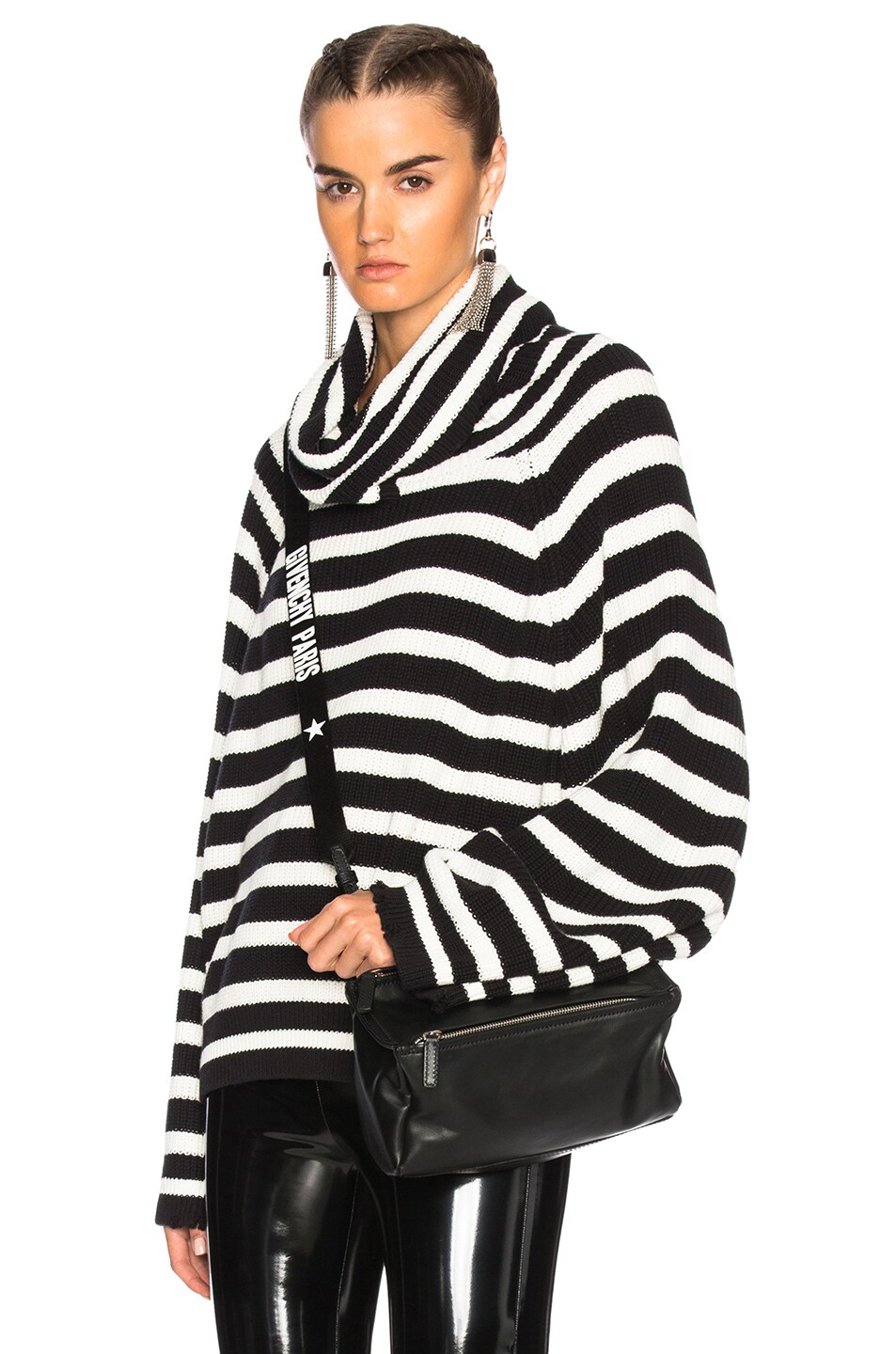 Image 1 of RTA Alexis Sweater in Black & White