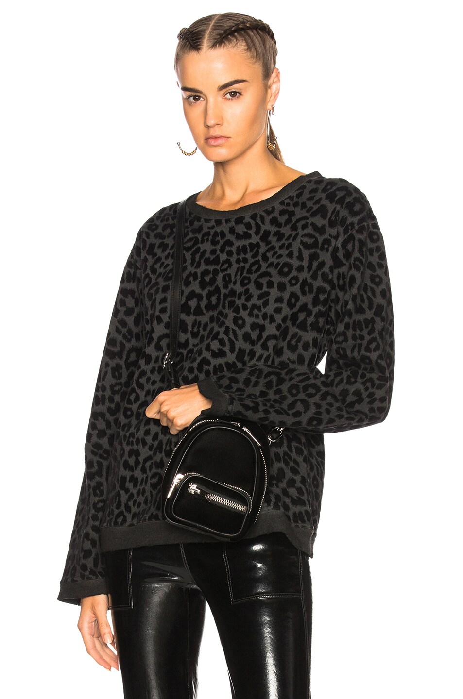 Image 1 of RTA Beal Sweater in Space Leopard