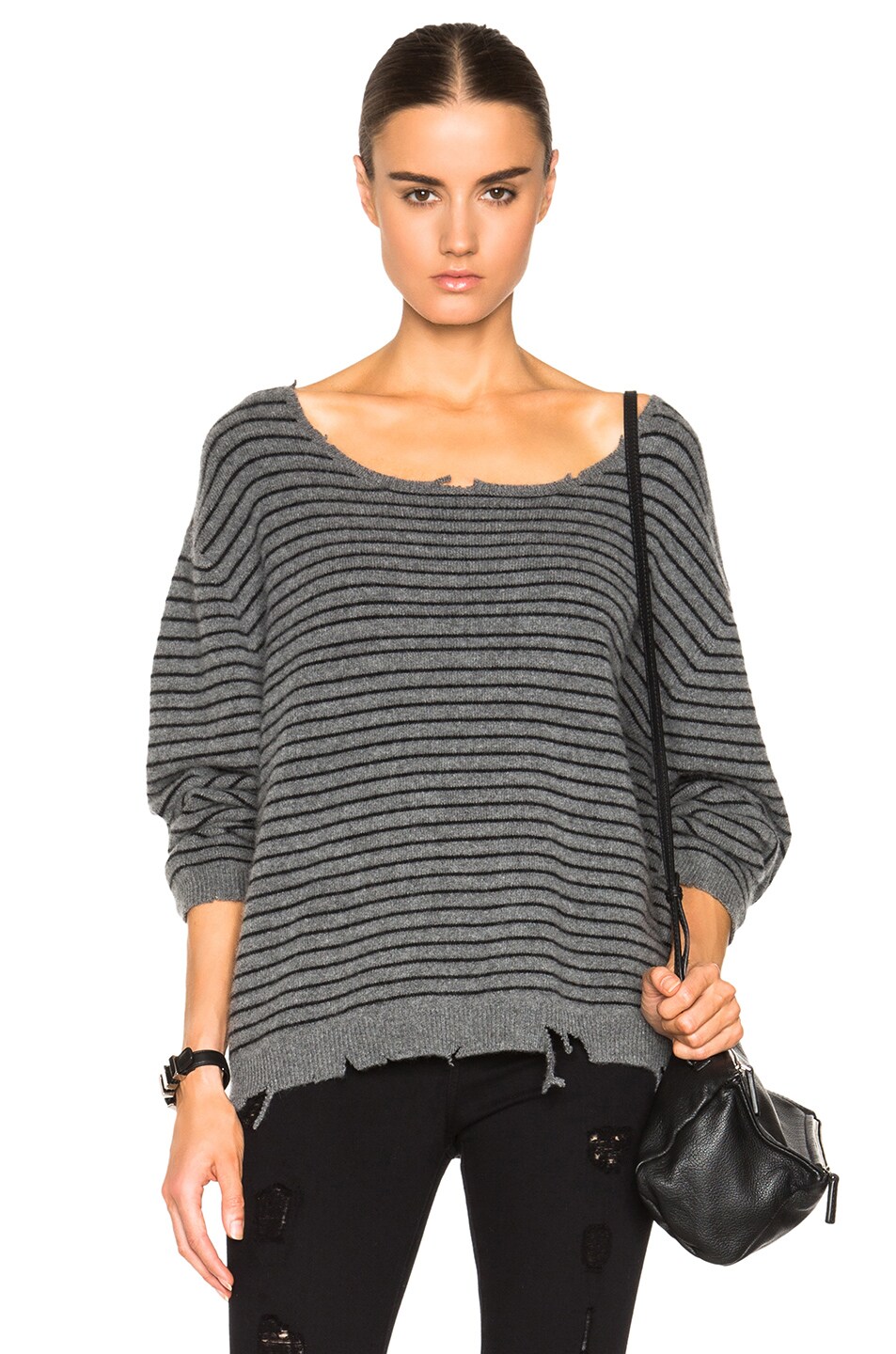 Image 1 of RTA Charlotte Sweater in Space Stripe