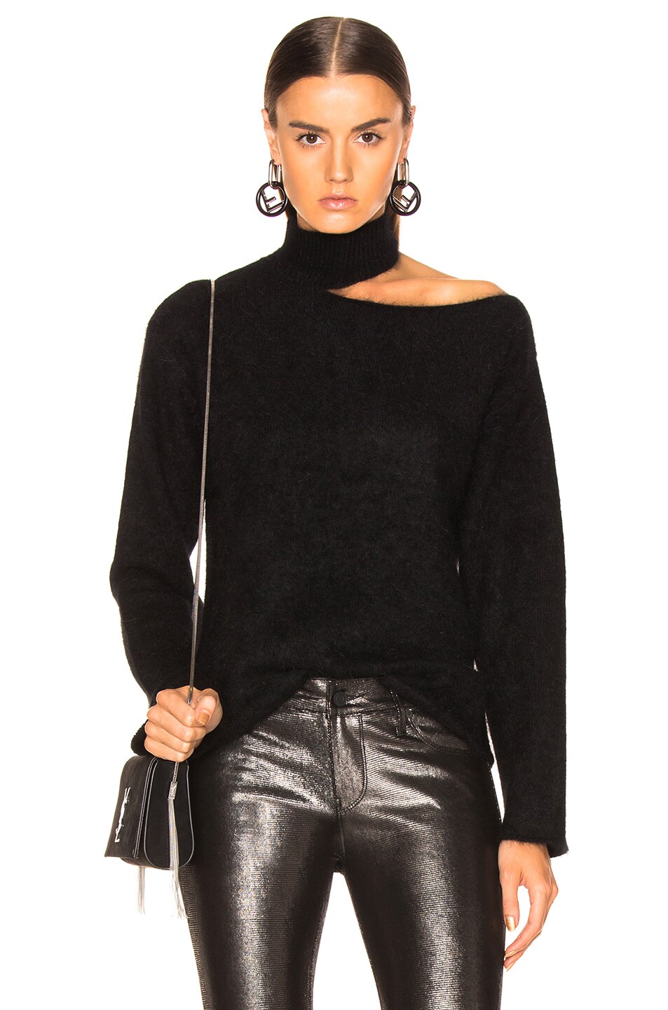 Image 1 of RTA Langley Sweater in Blackout