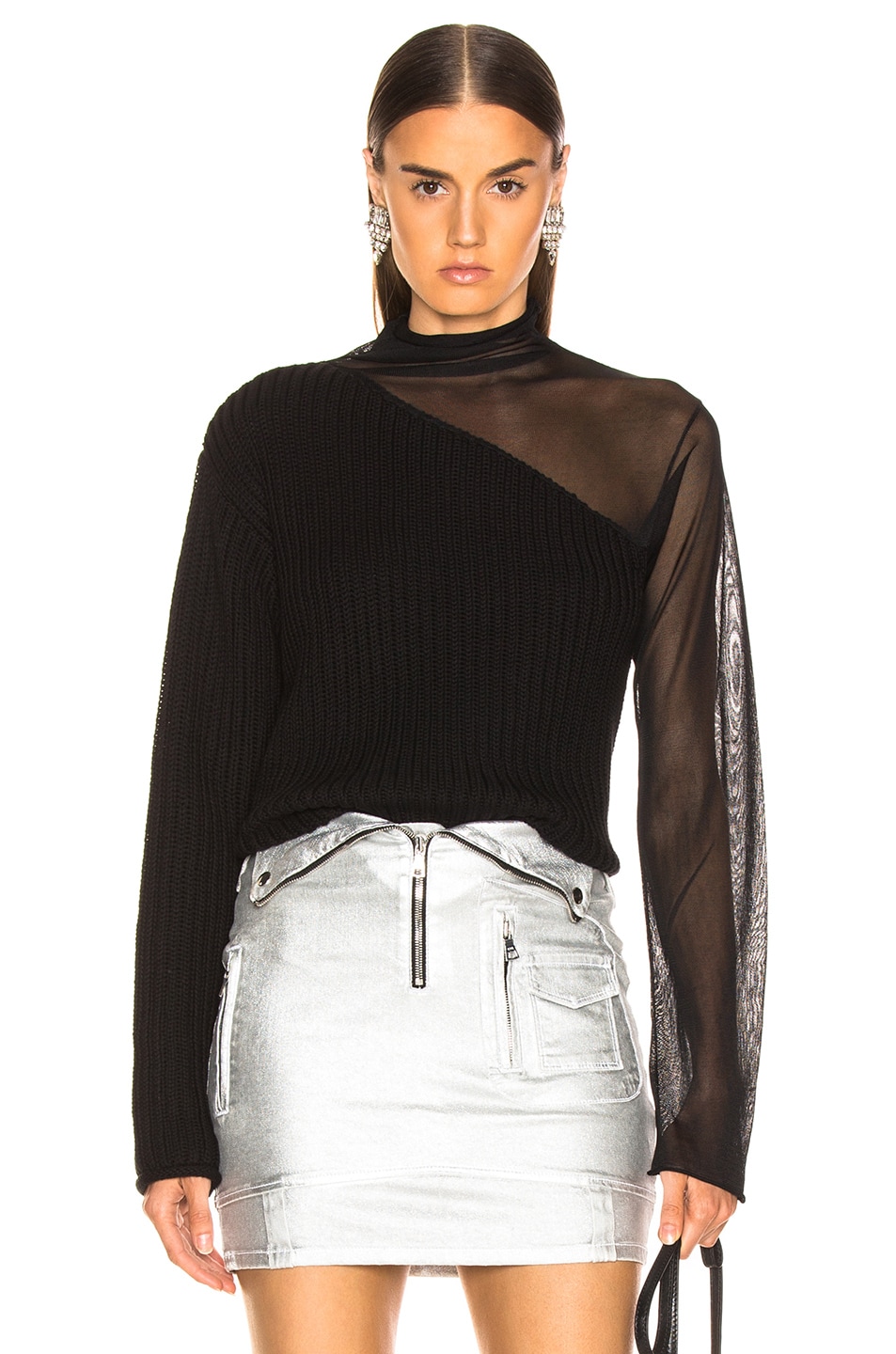 Image 1 of RTA Franny Sweater in Swish Black
