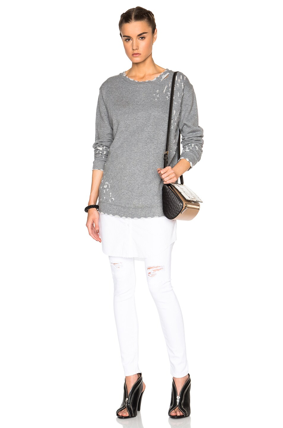 Image 1 of RTA Scarlet Sweater in Grey