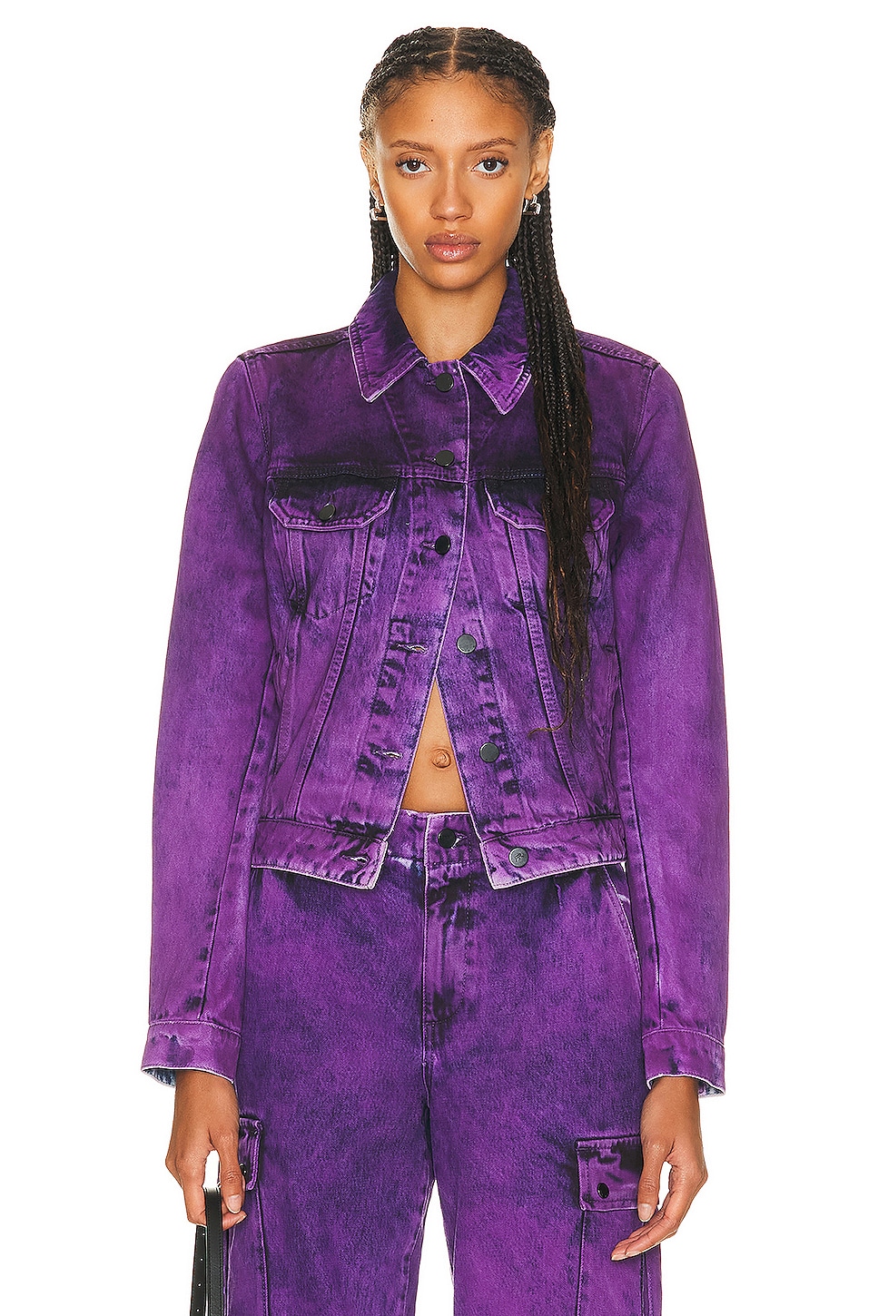 Denim Jacket in Purple