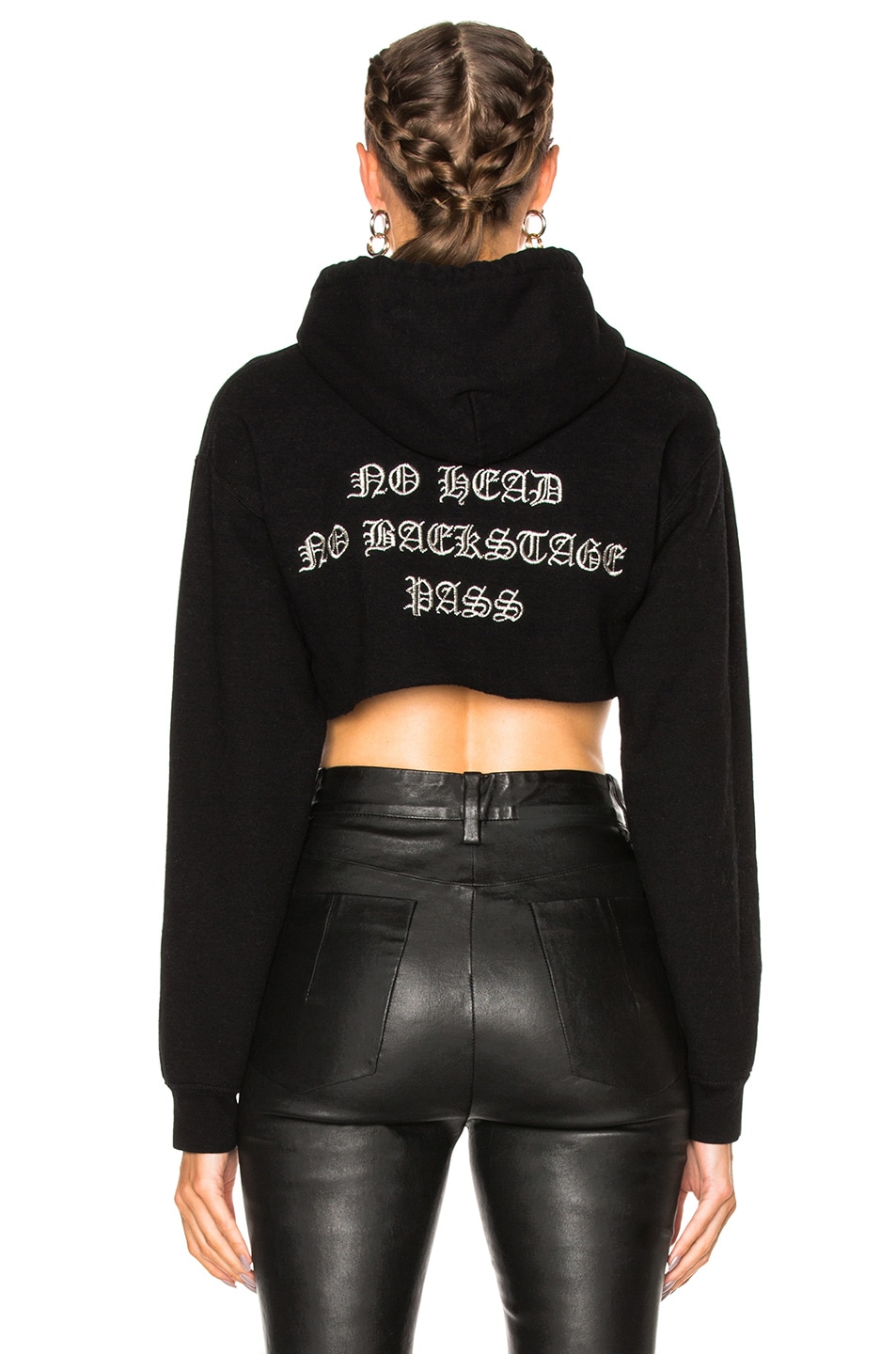 RTA No Head Cut Off Hoodie in Black | FWRD