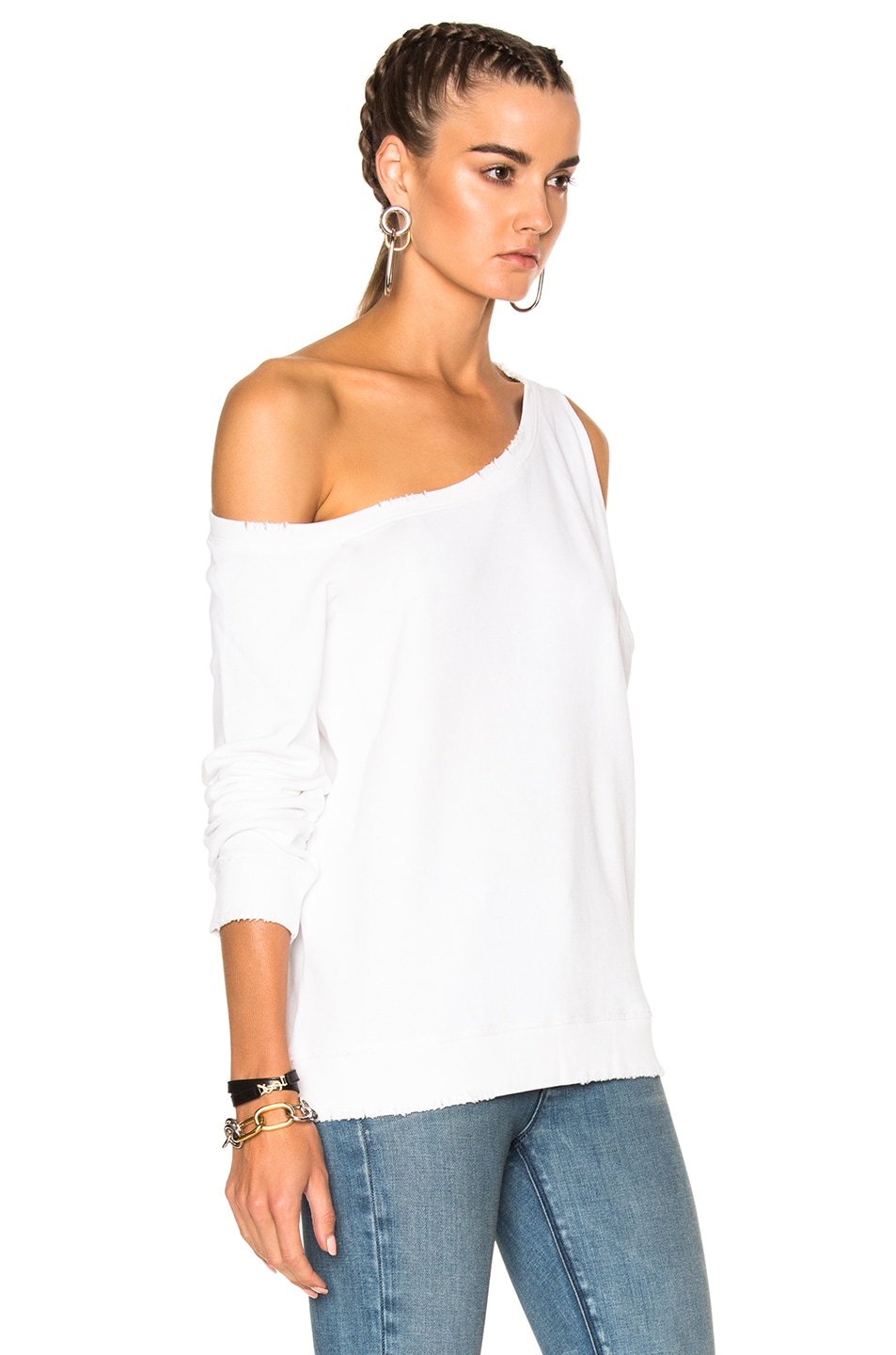 one shoulder cutout top