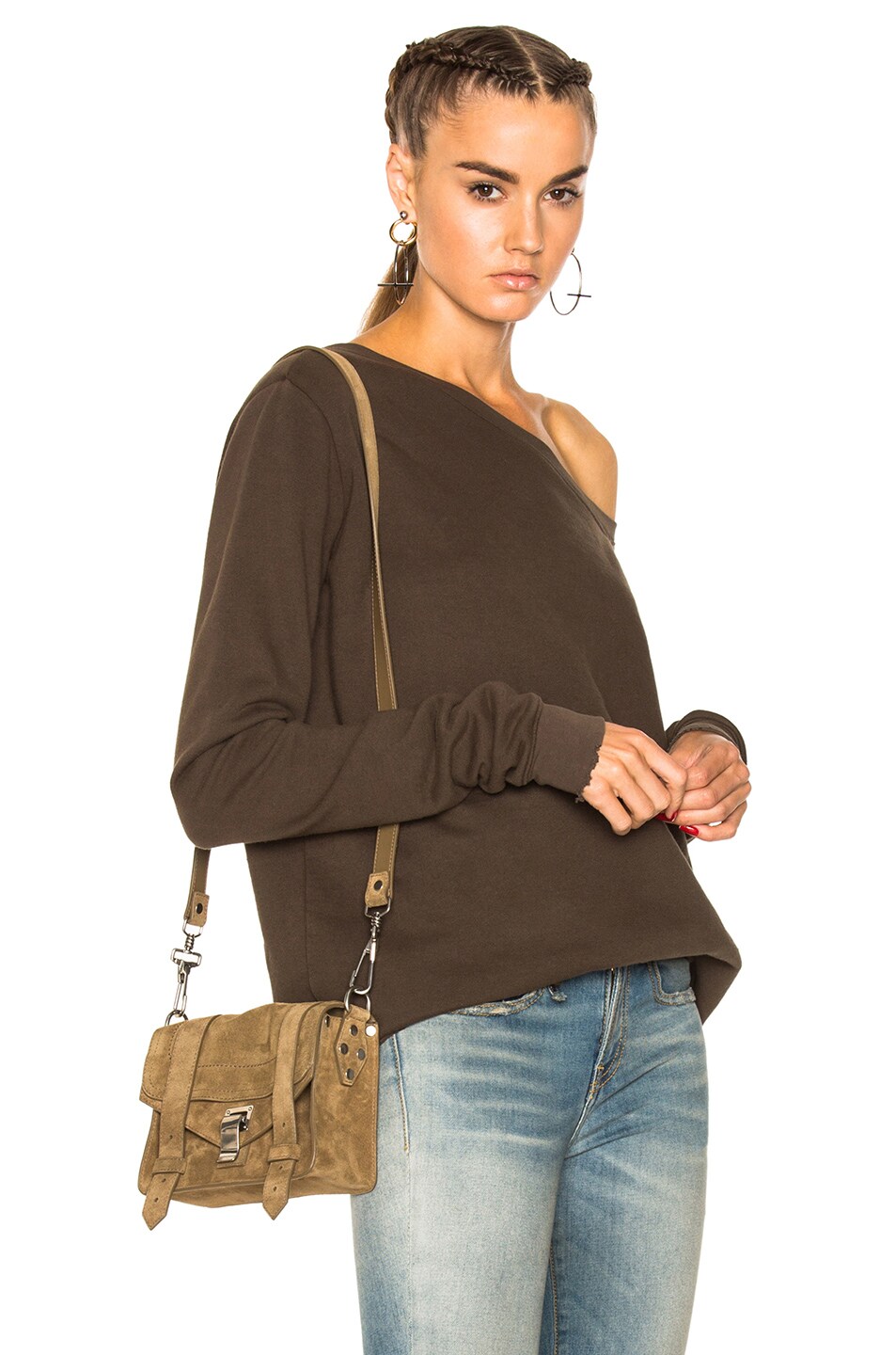 Image 1 of RTA Claudine Sweater in Army