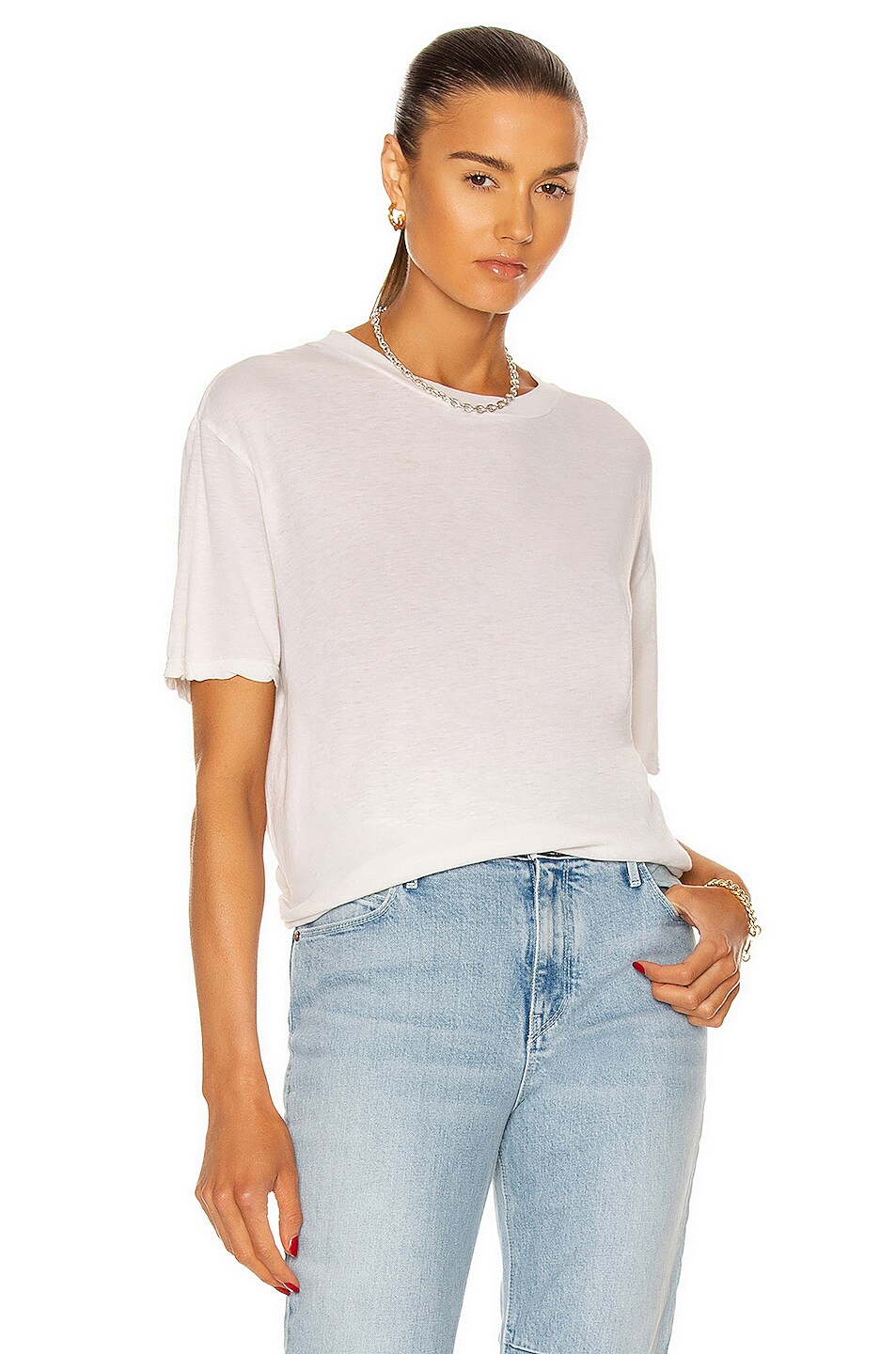 Image 1 of RTA Kendry Tee in Whisper White