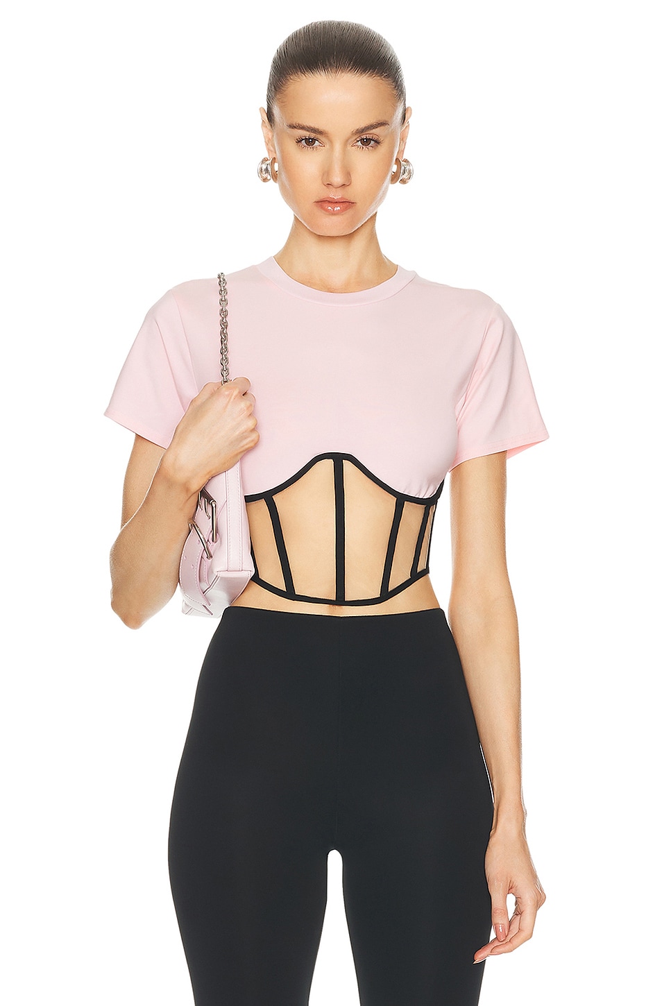 Image 1 of RTA Angelo Top in Festive Pink