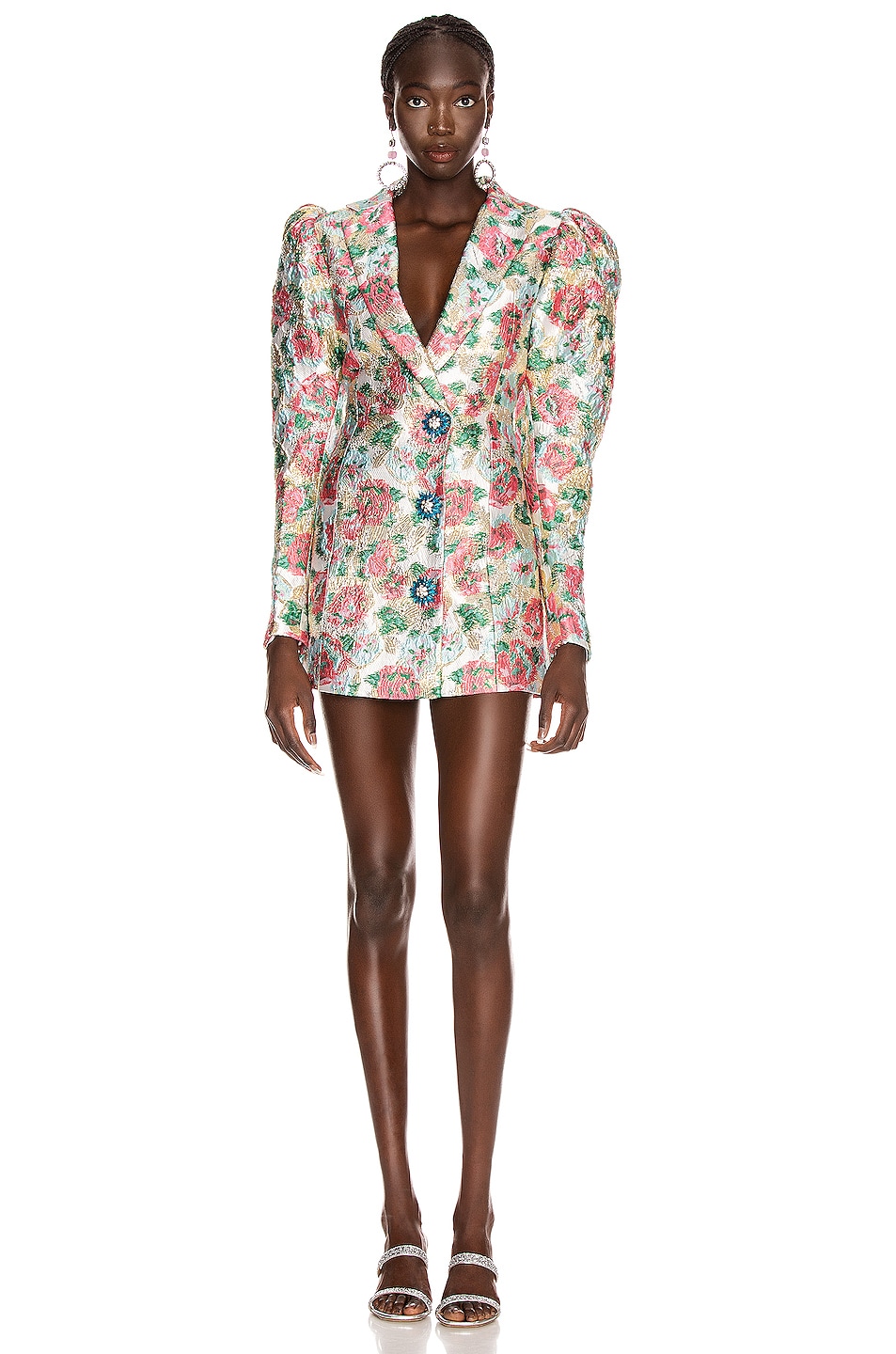 Image 1 of ROTATE Carol Floral Mini Dress in Morning Glory