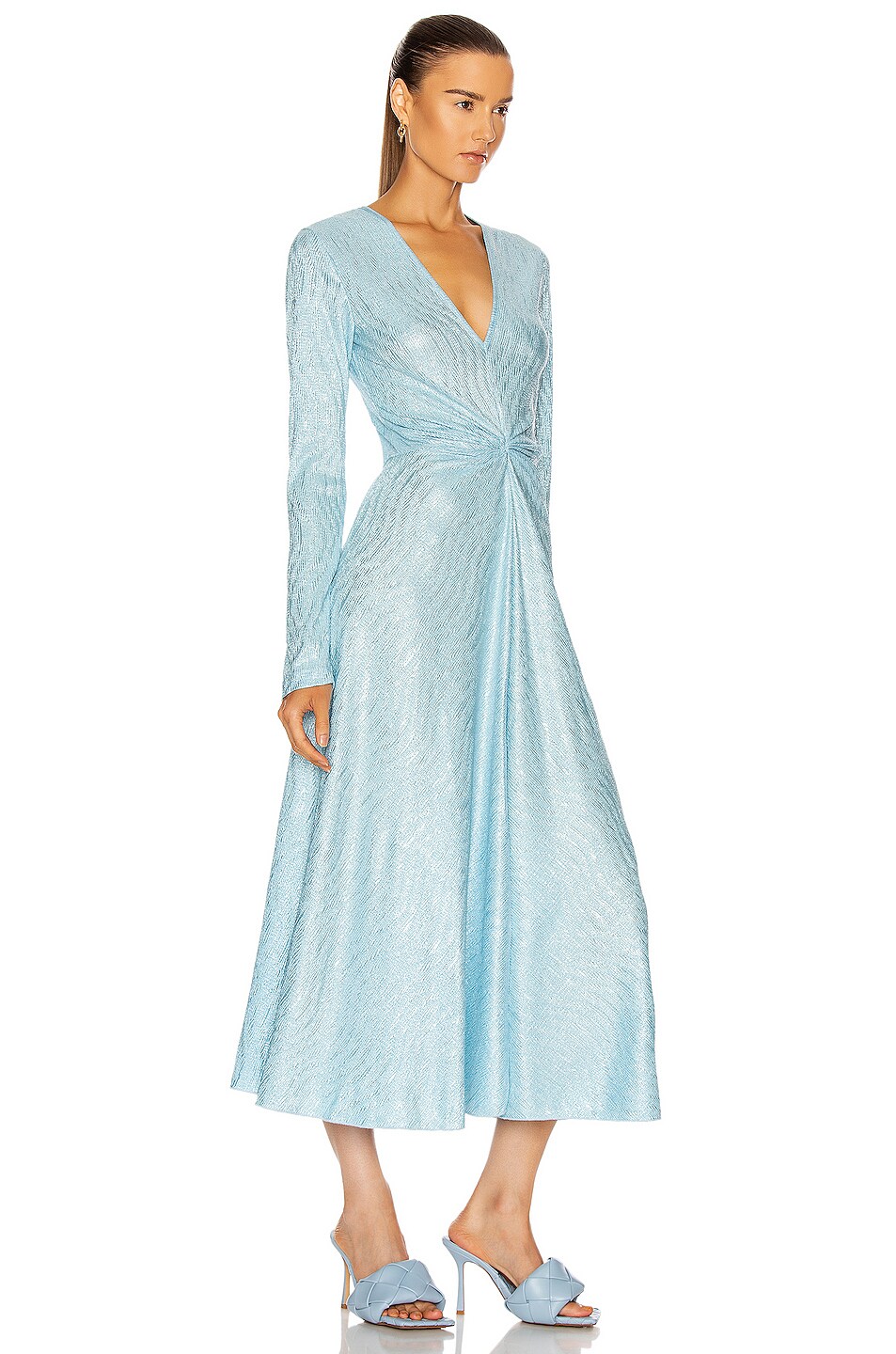ROTATE Sierra Dress in Bachelor Button Combo | FWRD