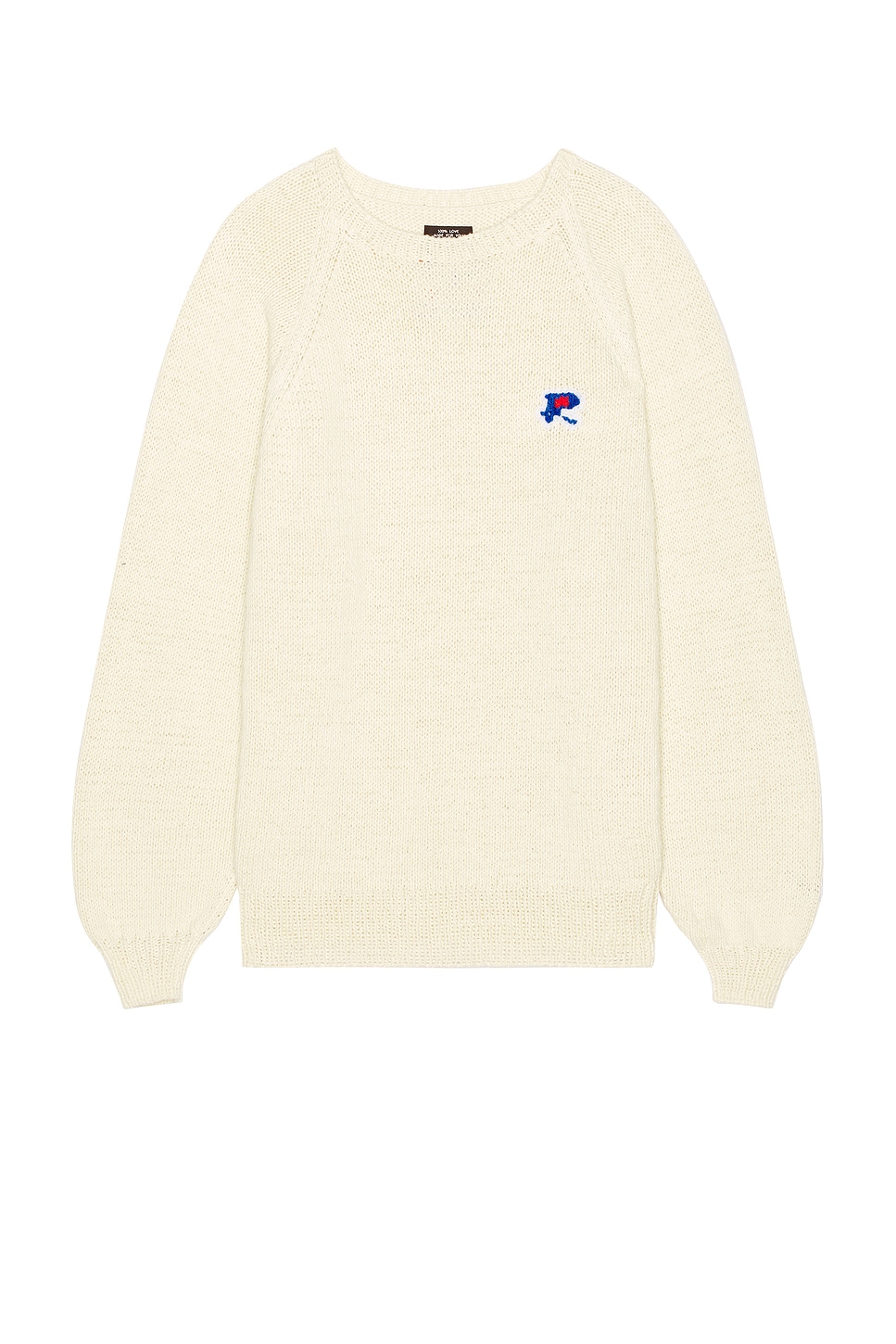 Hand Knitted Sweatshirt in Cream