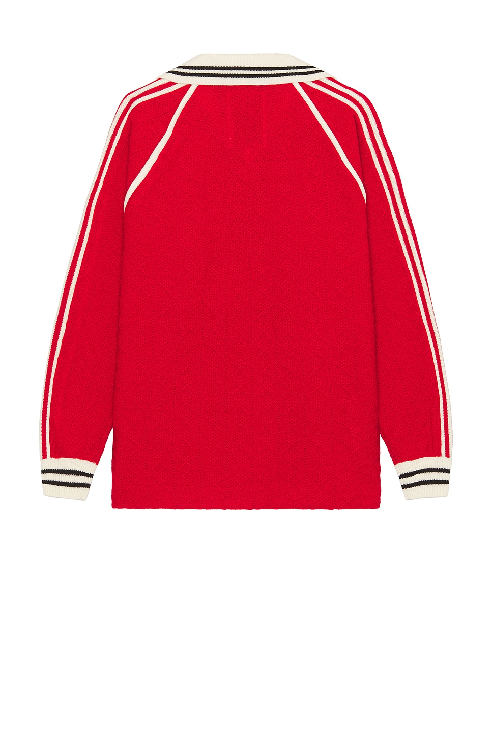 Shop Rice Nine Ten Knitting Classic Soccer Jersey In Red