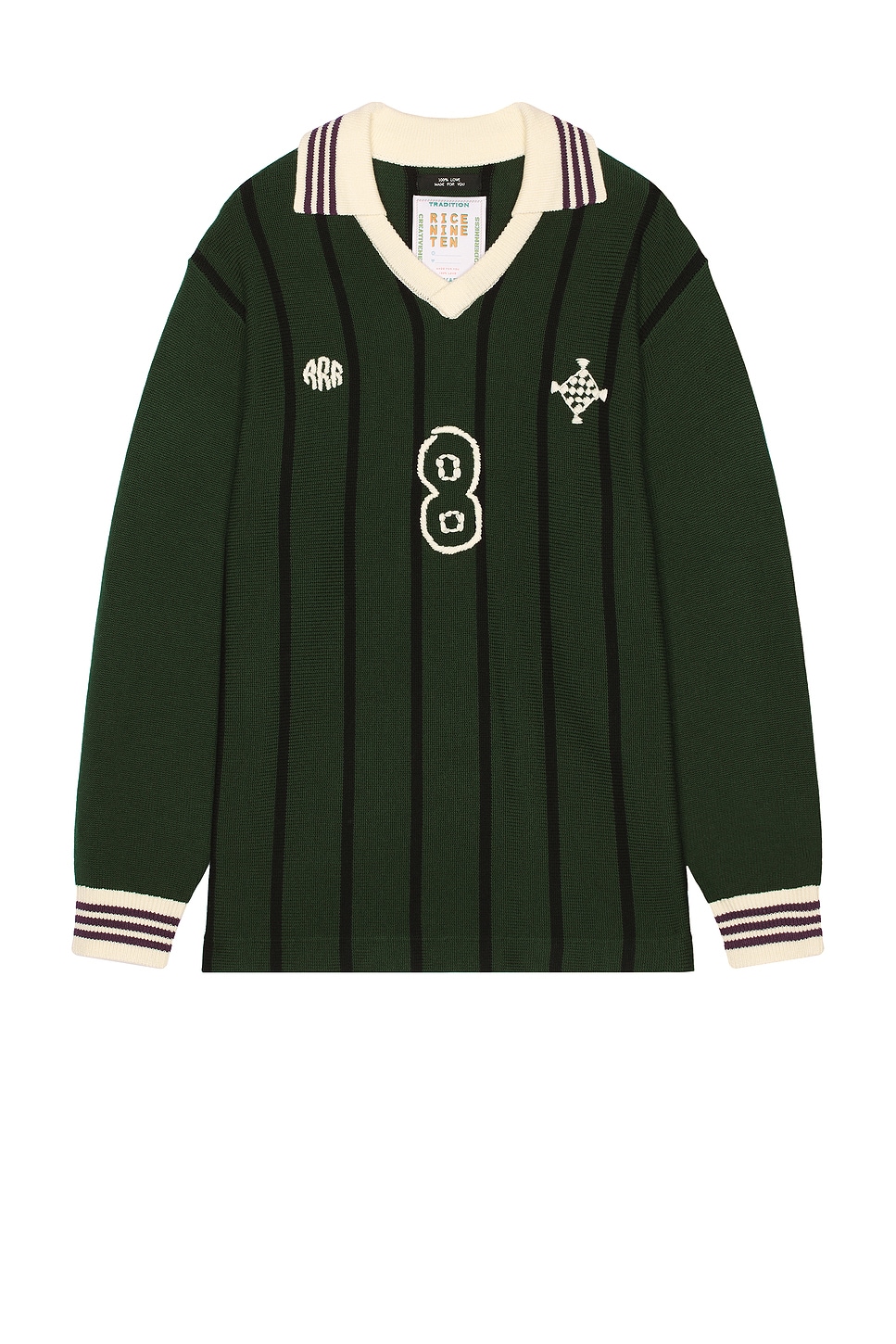 Long Sleeve Soccer Jersey in Dark Green