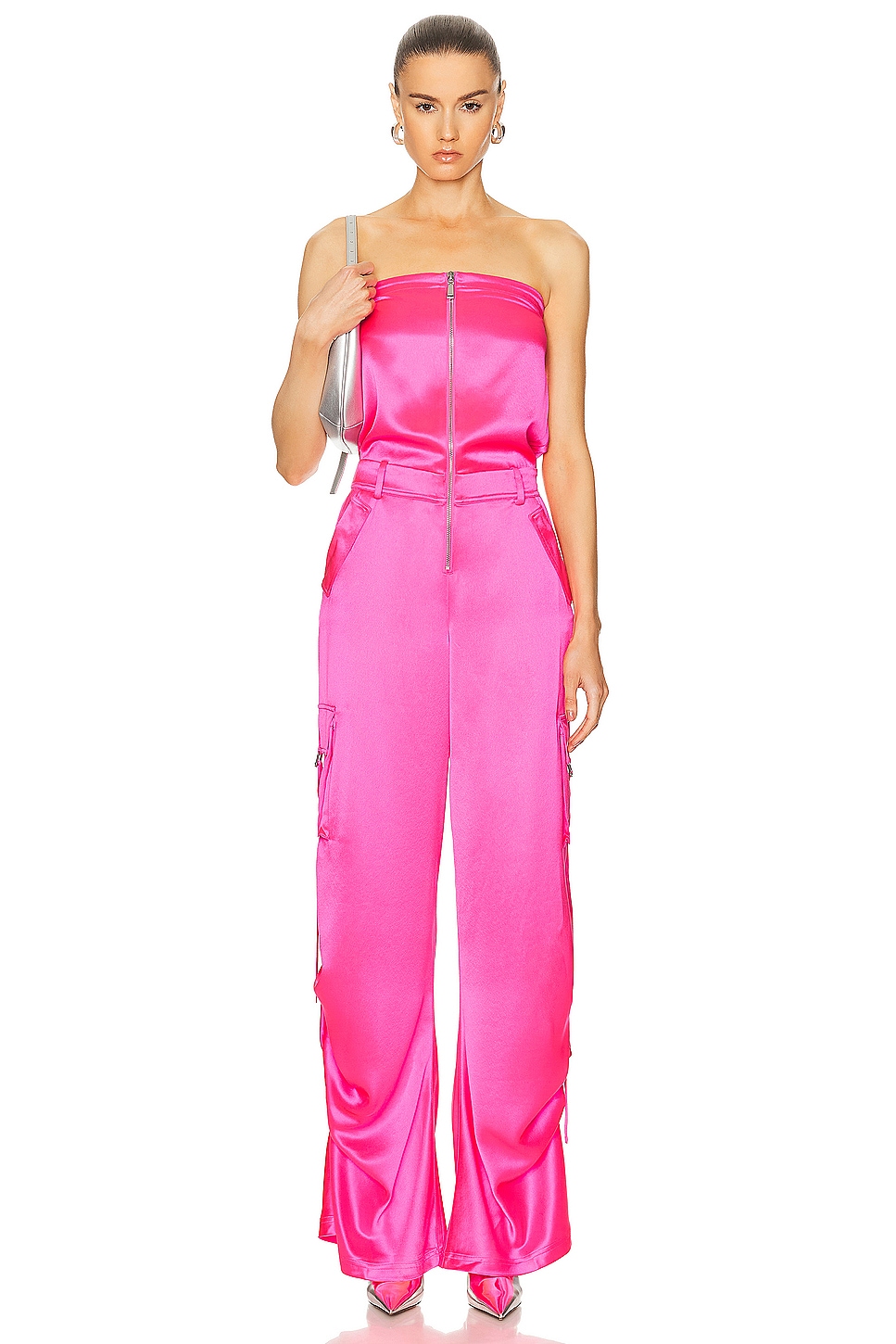 Image 1 of retrofete Estrella Jumpsuit in Paradise Pink