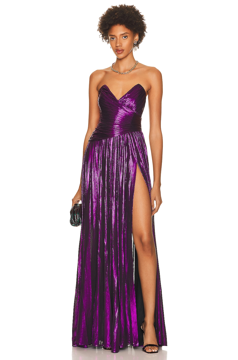 Image 1 of retrofete Waldorf Dress in Royal Purple
