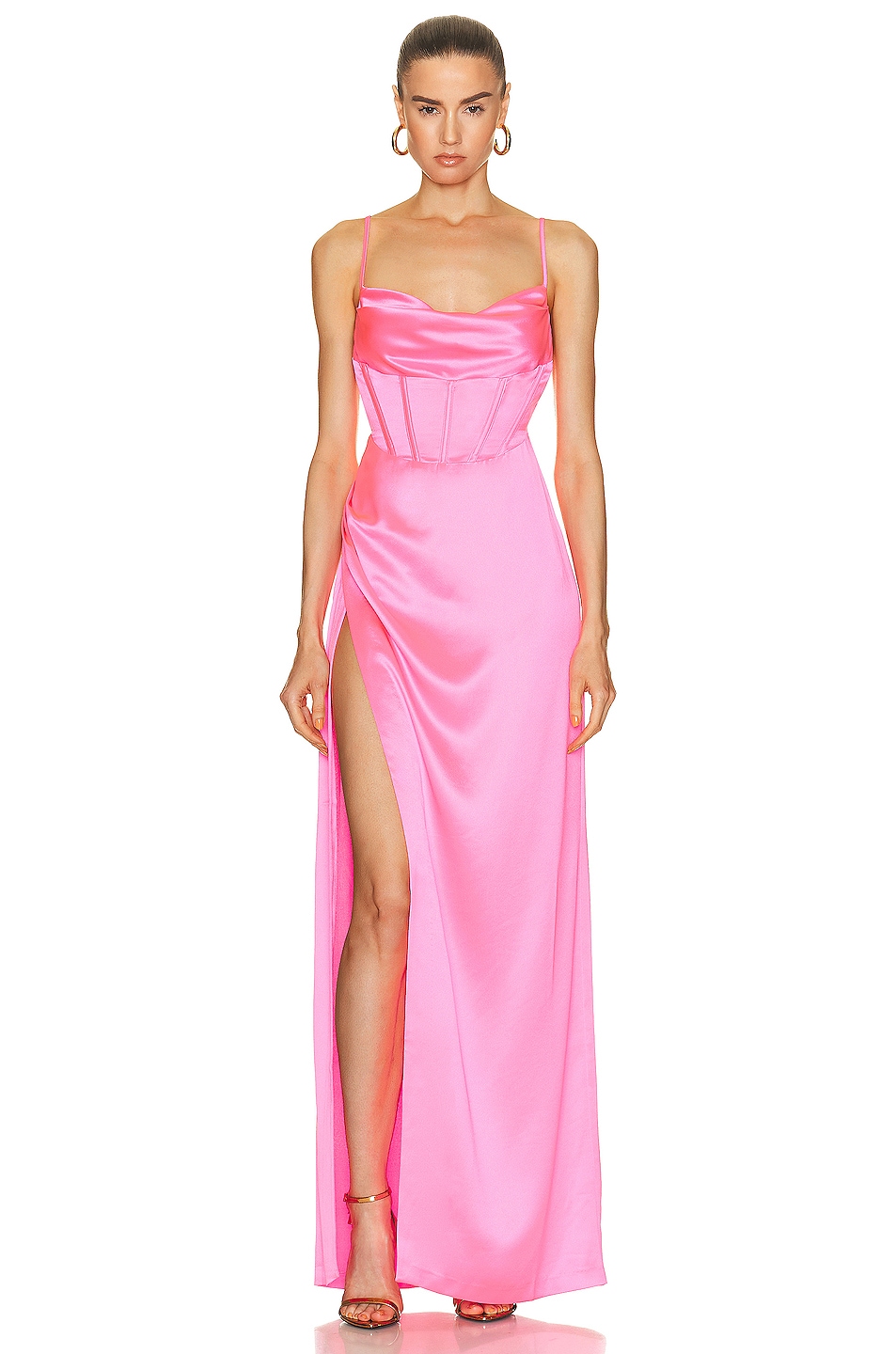 Image 1 of retrofete Rosa Dress in Hyper Pink