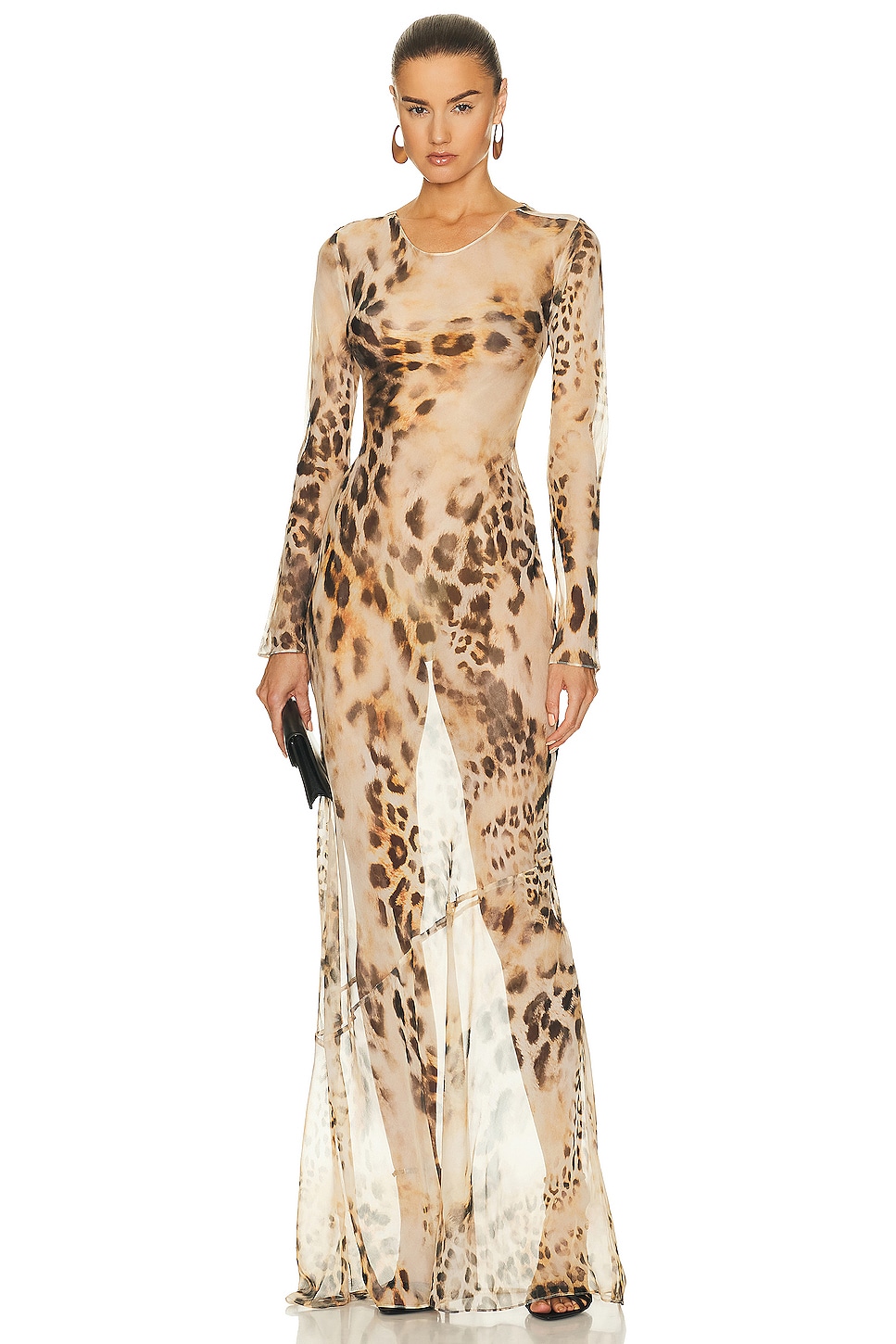Image 1 of retrofete Vienna Dress in Vintage Cheetah