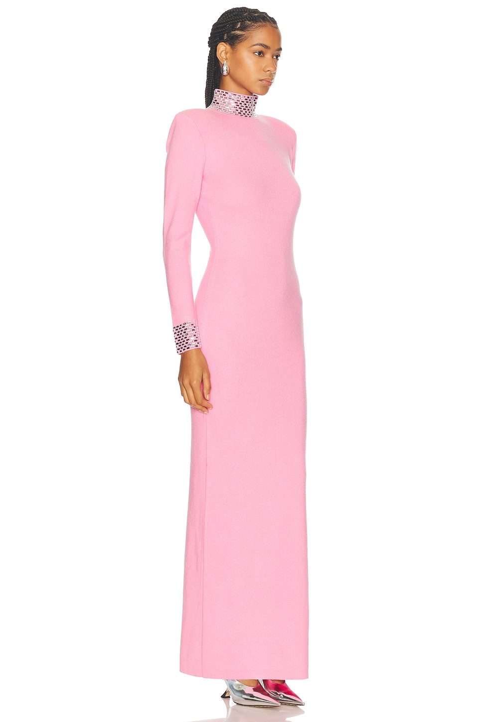 Shop Retroféte Monroe Dress In Peony Pink