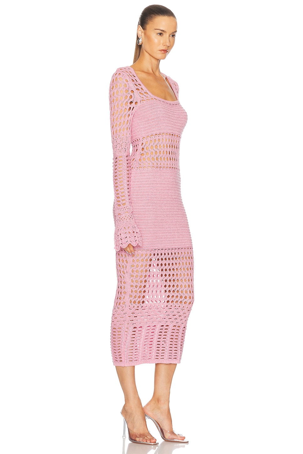 Retroféte Airie Dress In Metallic Peony
